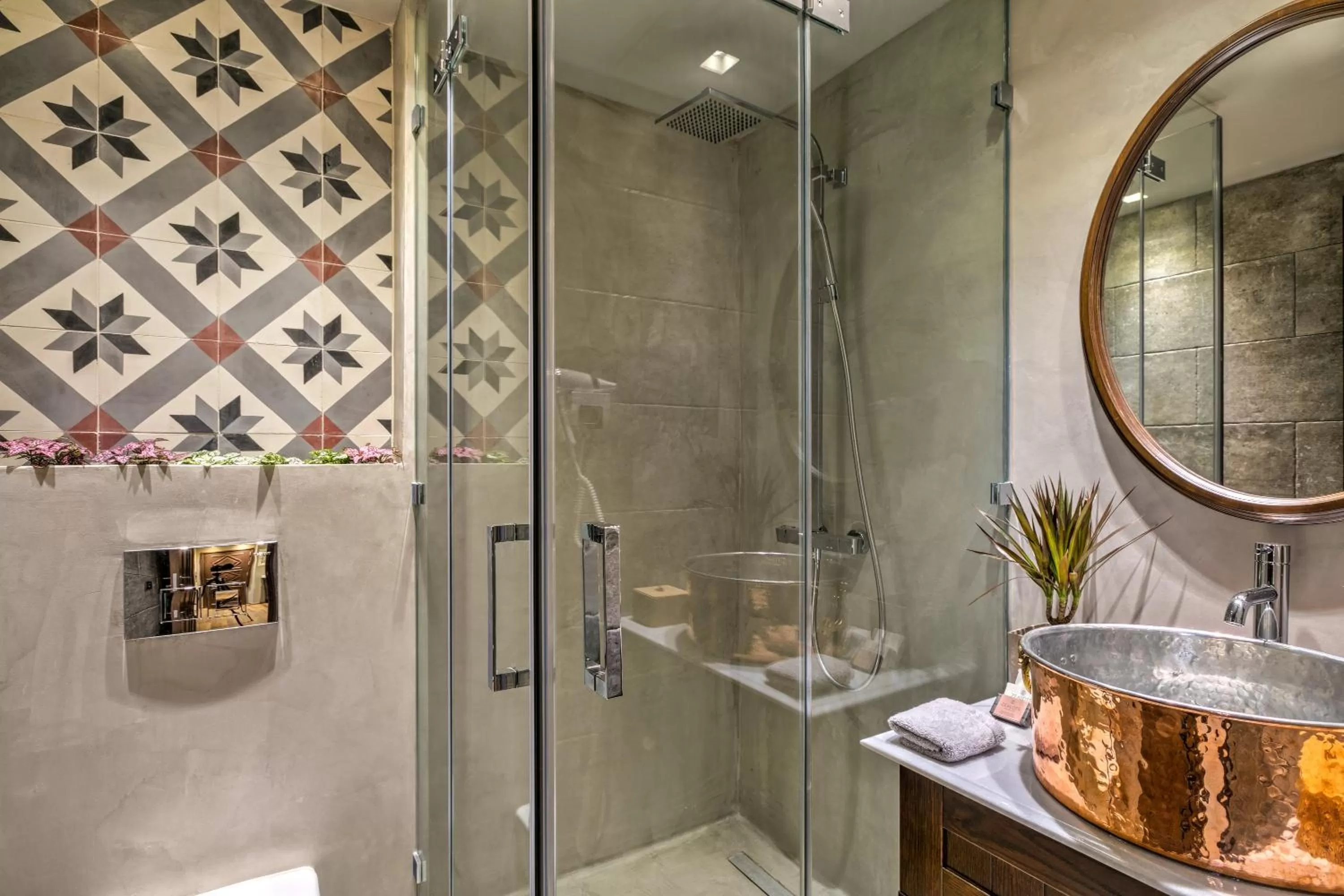 Shower in Estia Boutique Apartments