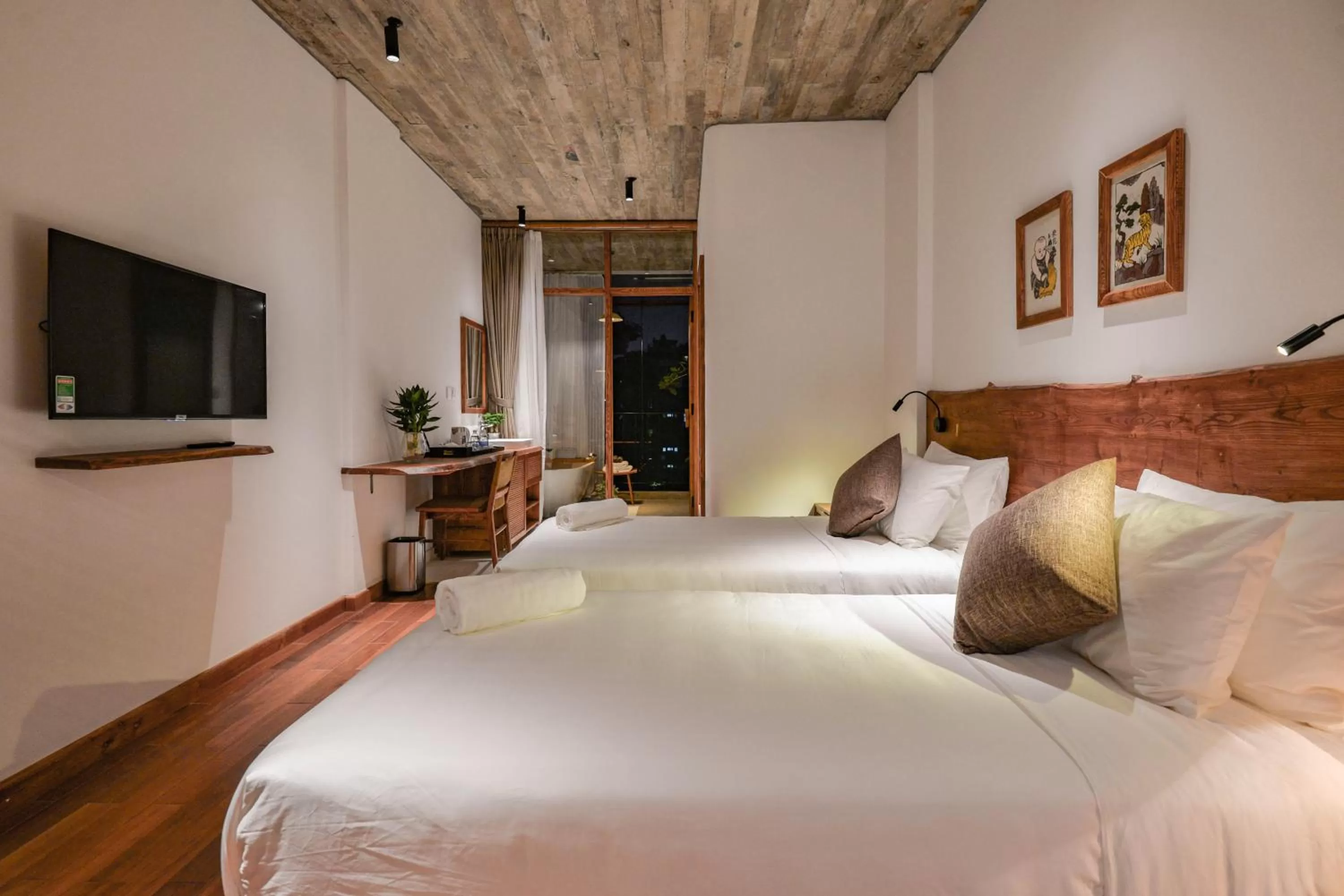 Communal lounge/ TV room, Bed in 22Land Hotel & Residence