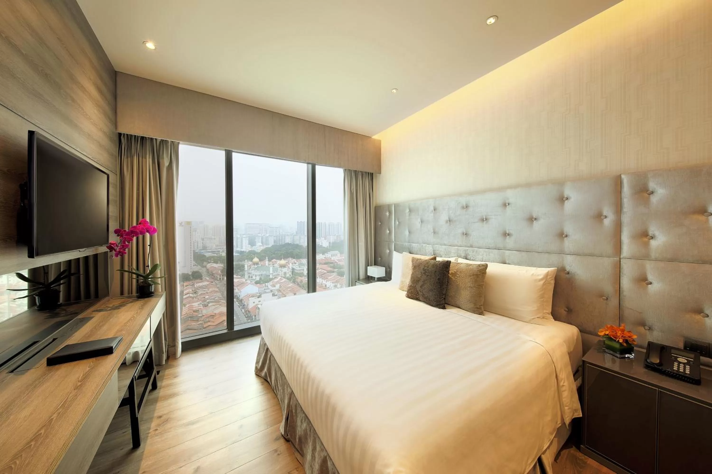 Bedroom, Bed in Pan Pacific Serviced Suites Beach Road, Singapore