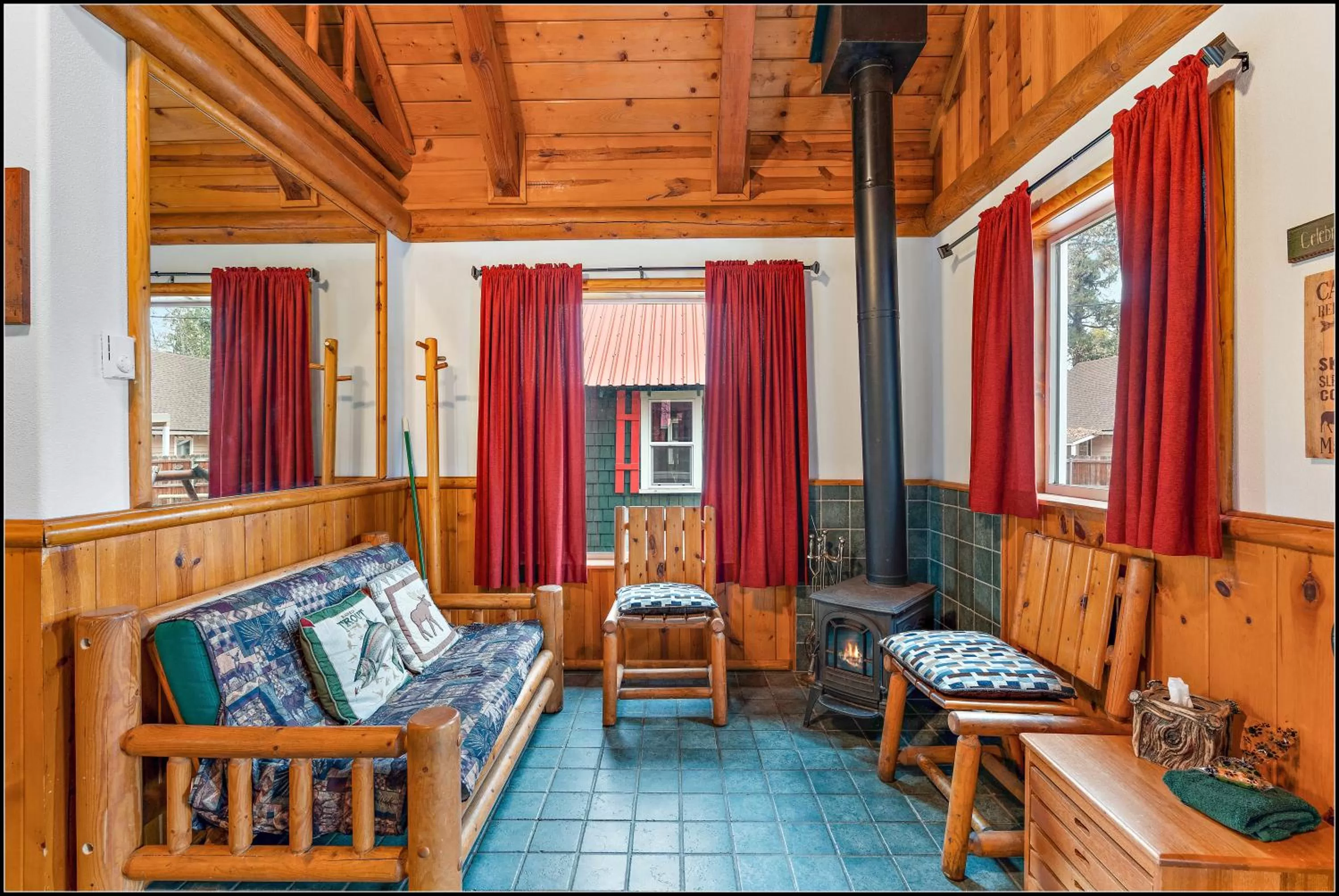 Living room in Brundage Bungalows