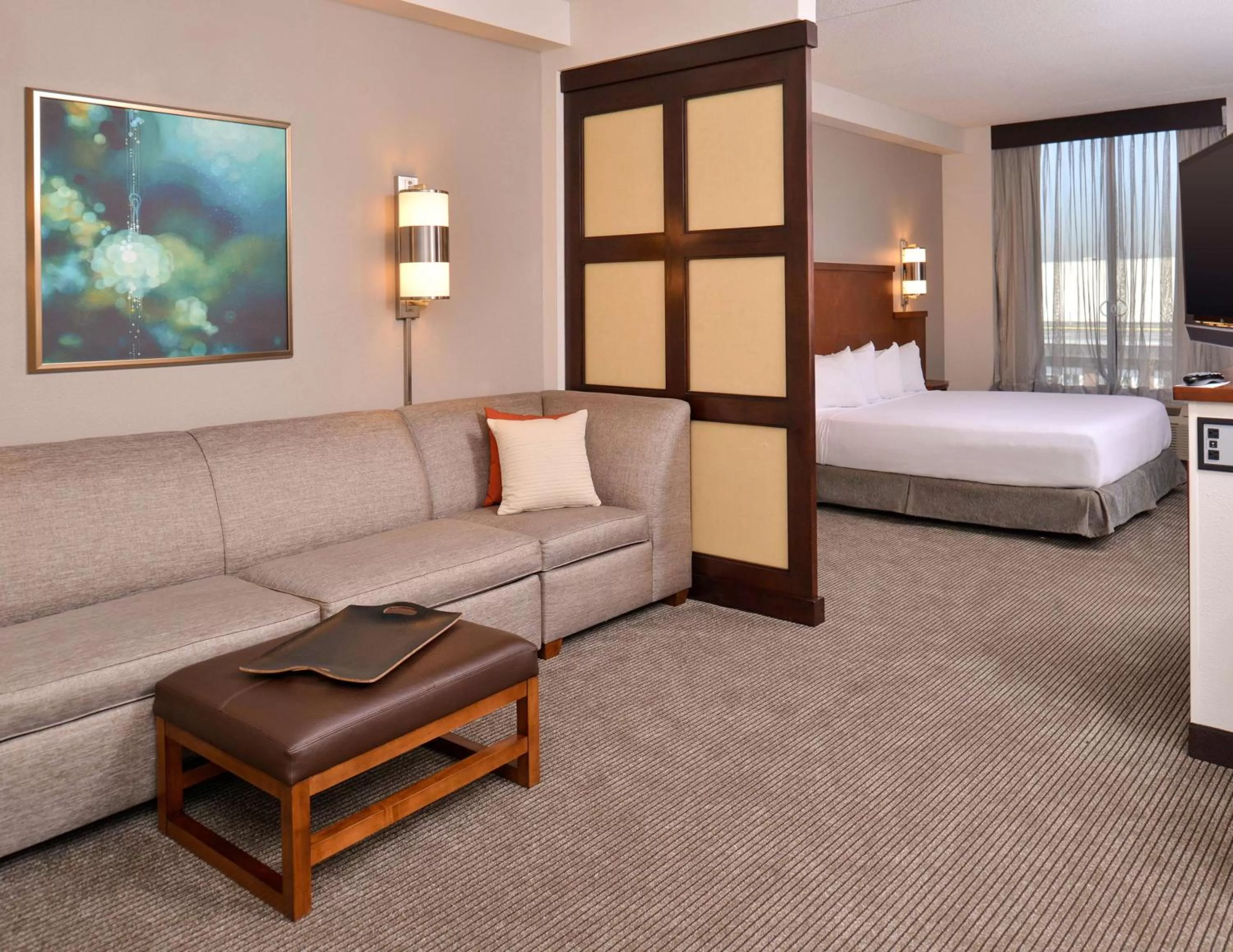 Photo of the whole room, Bed in Hyatt Place Garden City