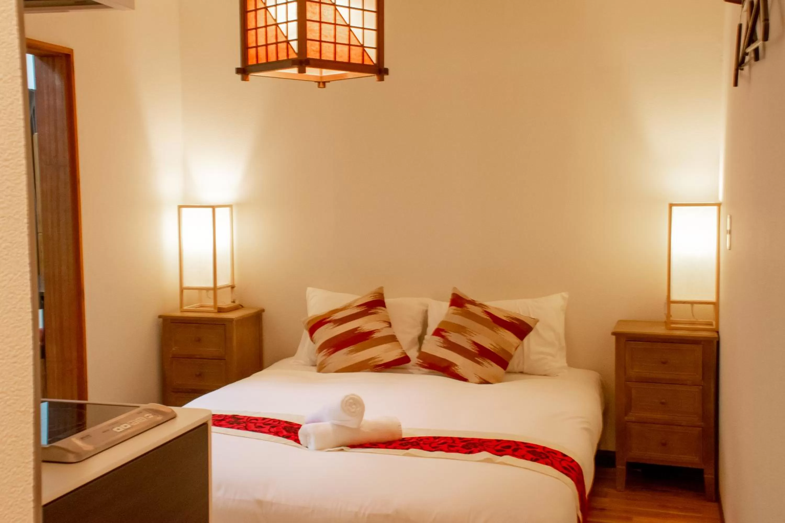 Bed in Panketo Lodge & Yoga Studio