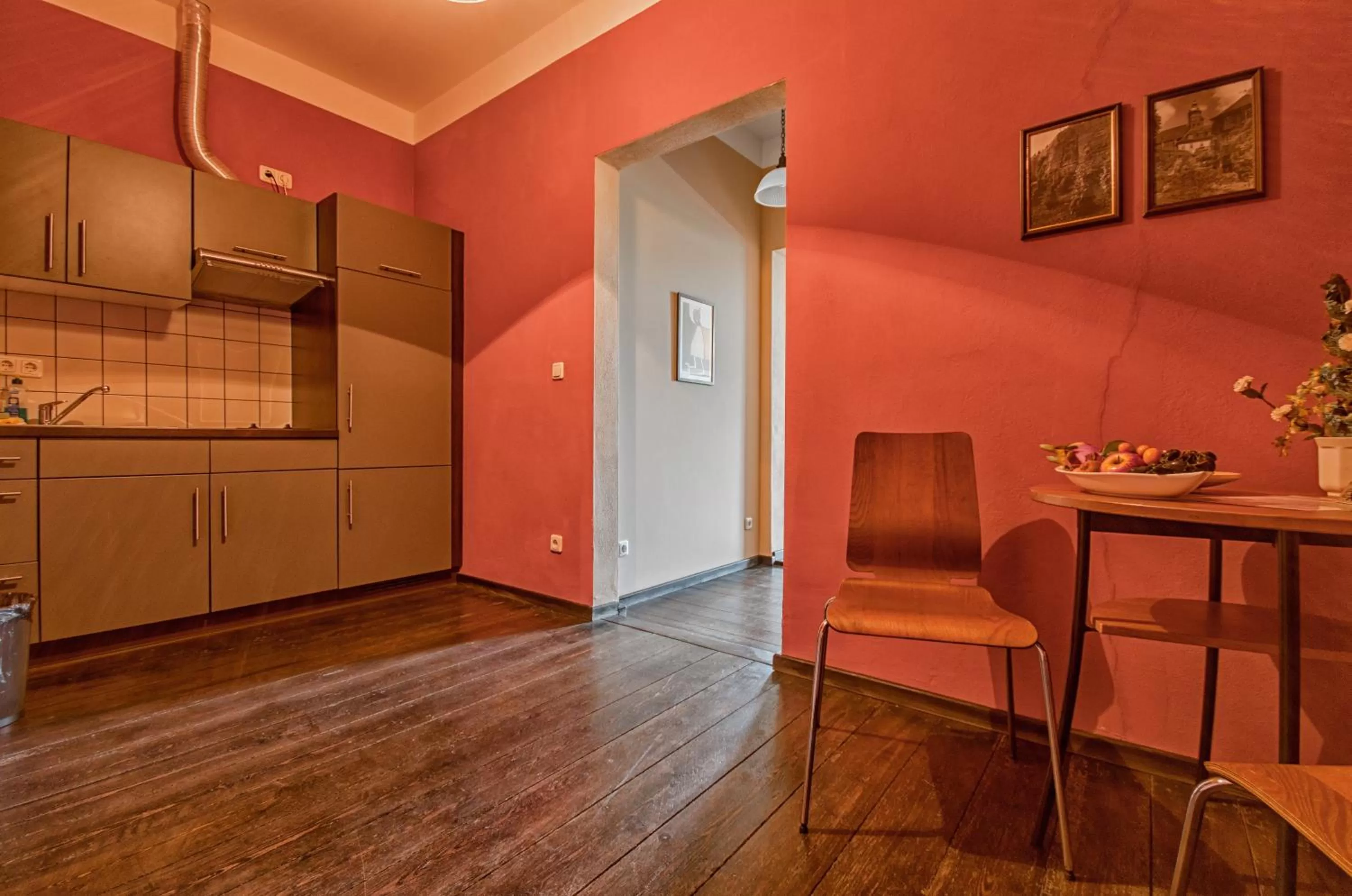 Kitchen or kitchenette in Hotel zur Henne