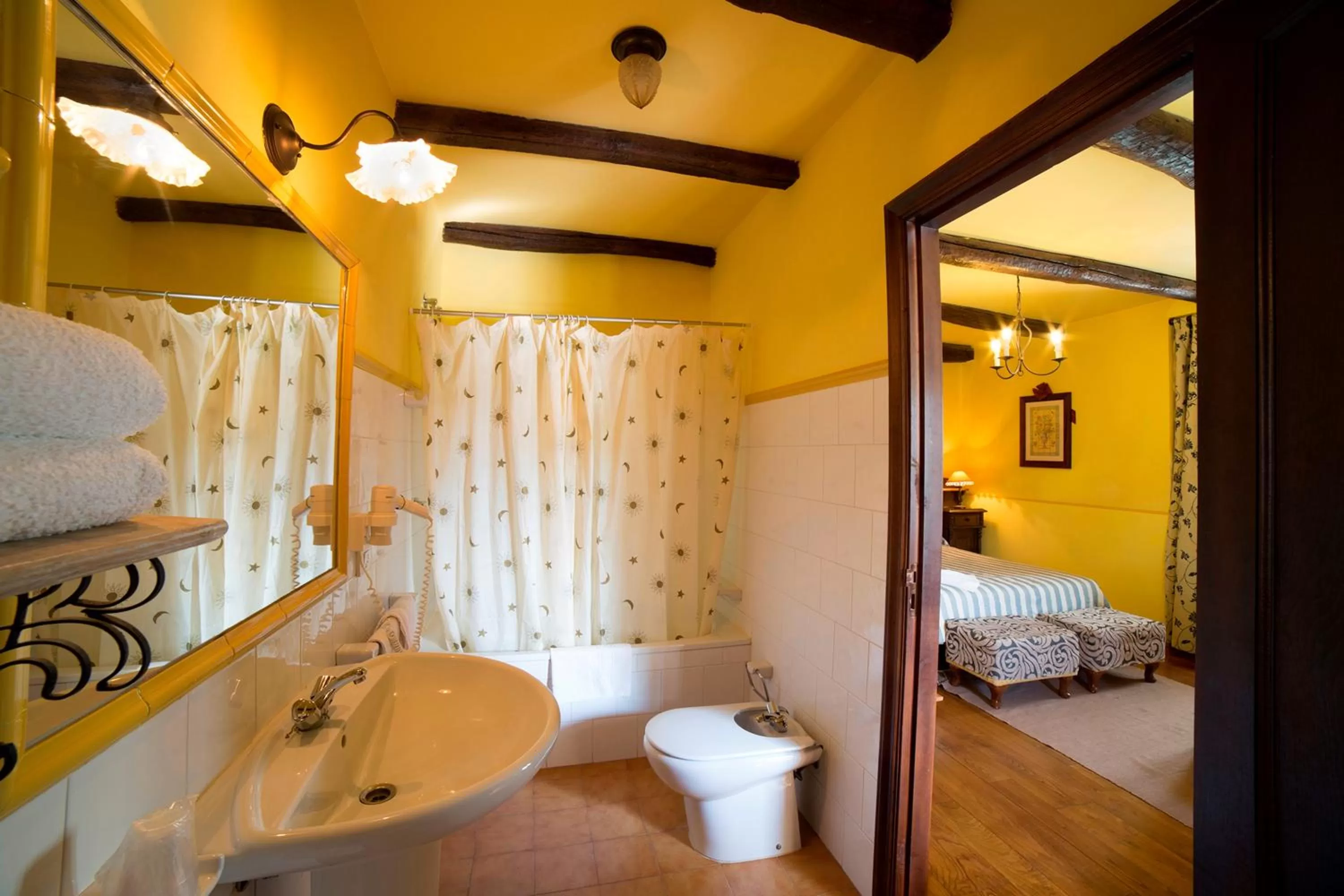 Decorative detail, Bathroom in Hotel Casa de Díaz