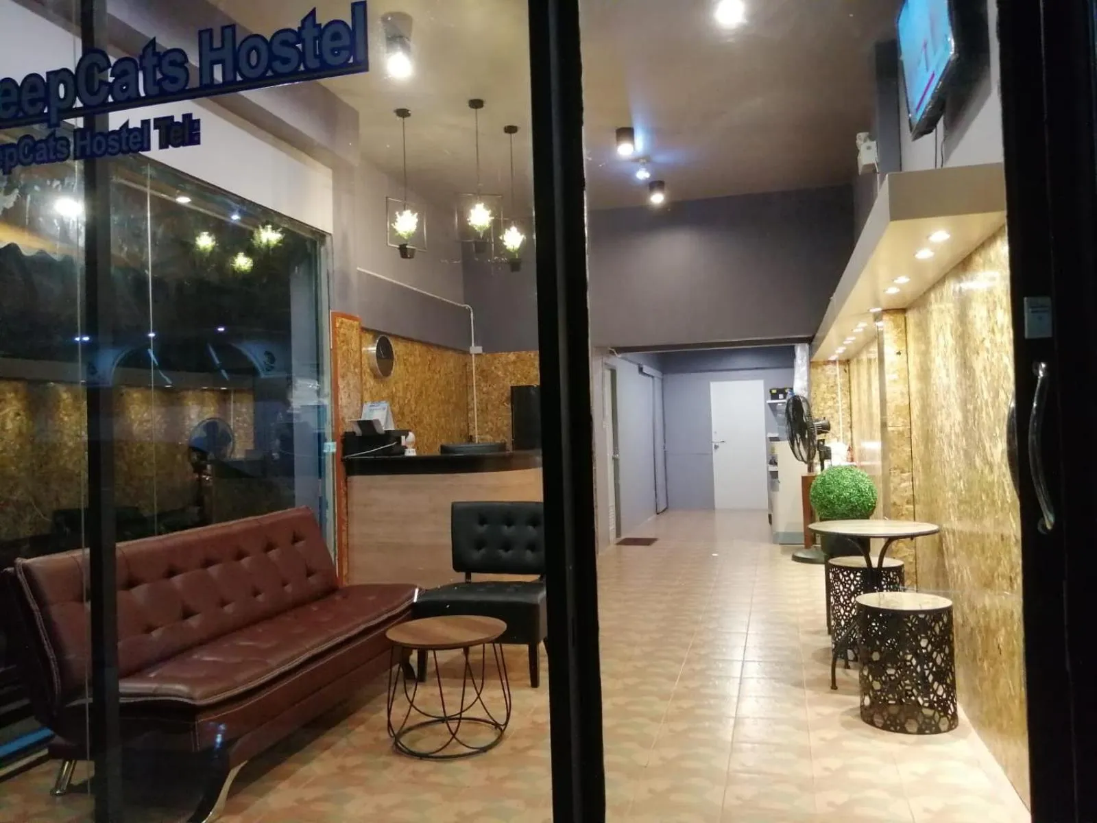 Lobby/Reception in SleepCats Hostel