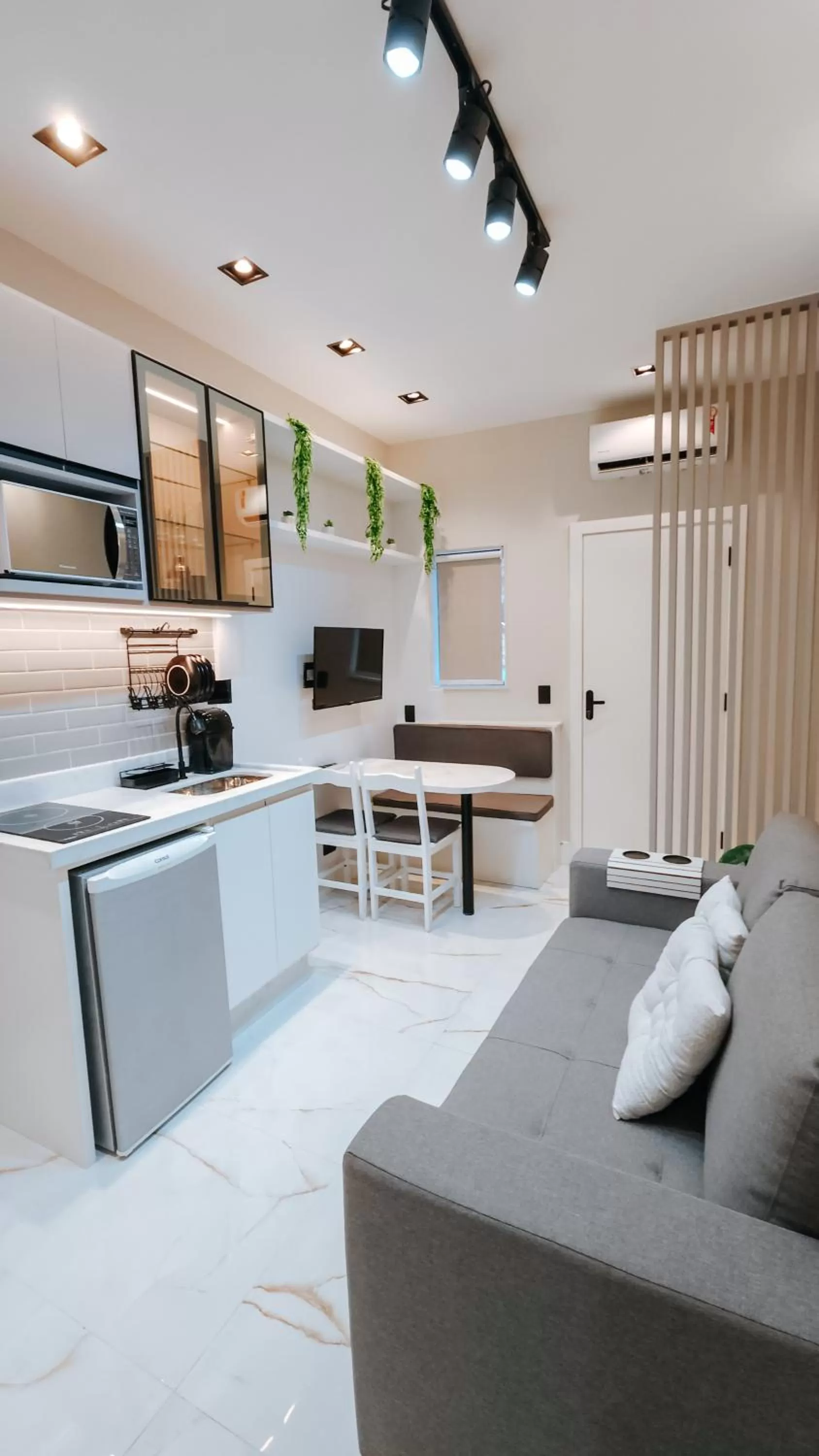 Kitchen or kitchenette in Pousada Água Marinha