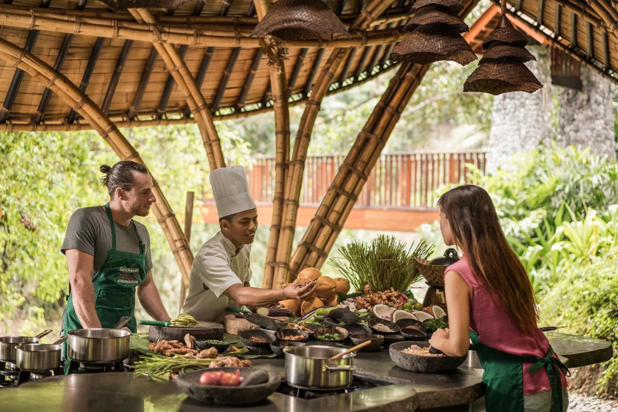 People in Four Seasons Resort Bali at Sayan