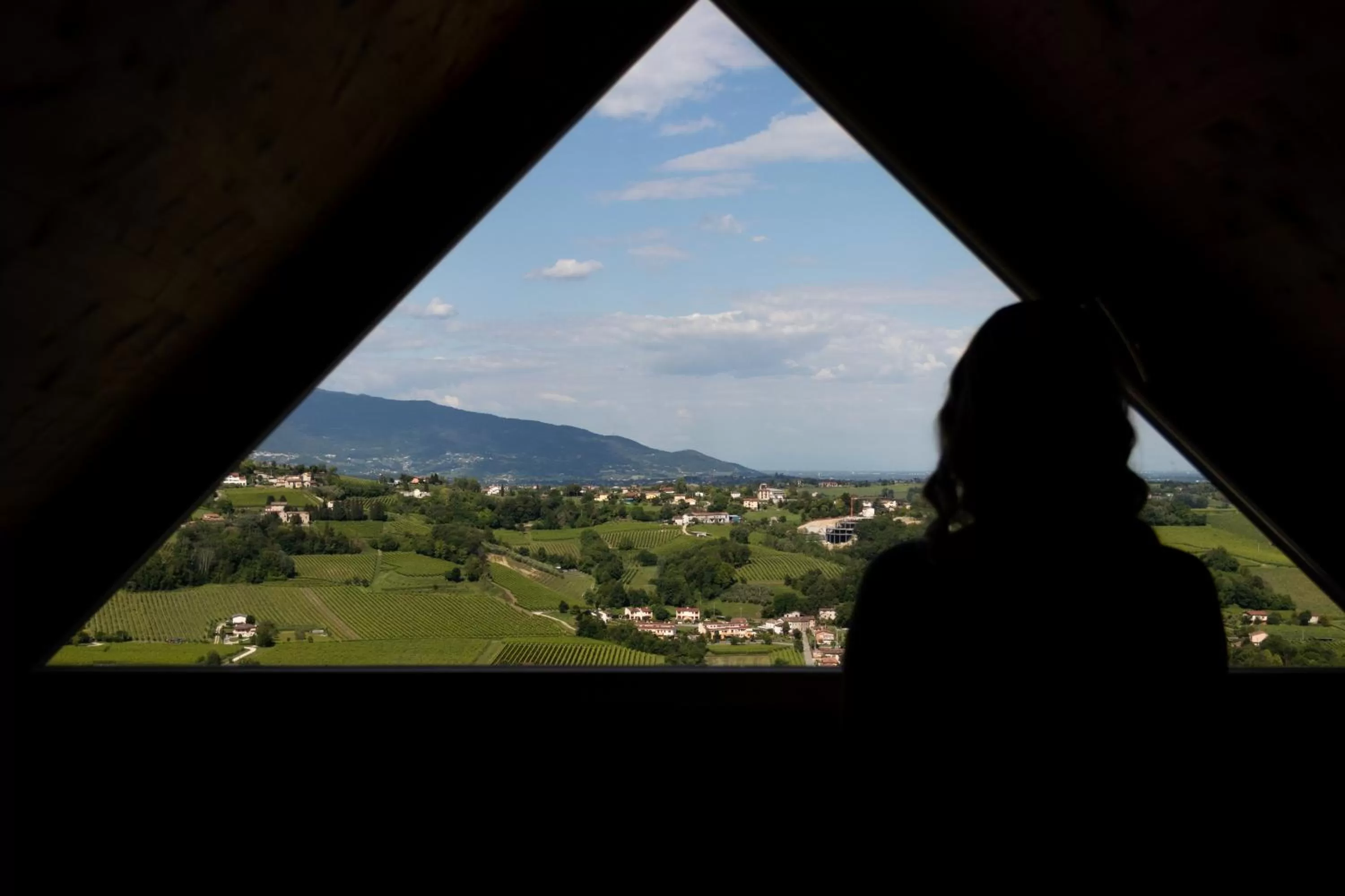 Bedroom in Villa del Poggio Prosecco Bike Hotel
