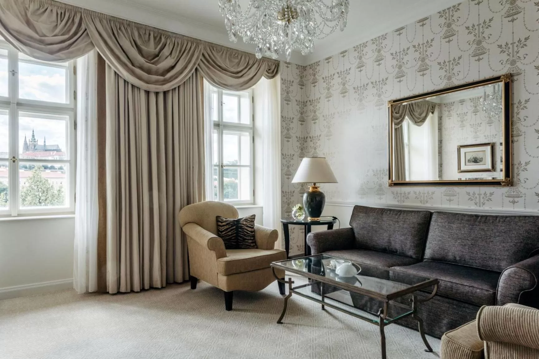 Living room in Four Seasons Hotel Prague