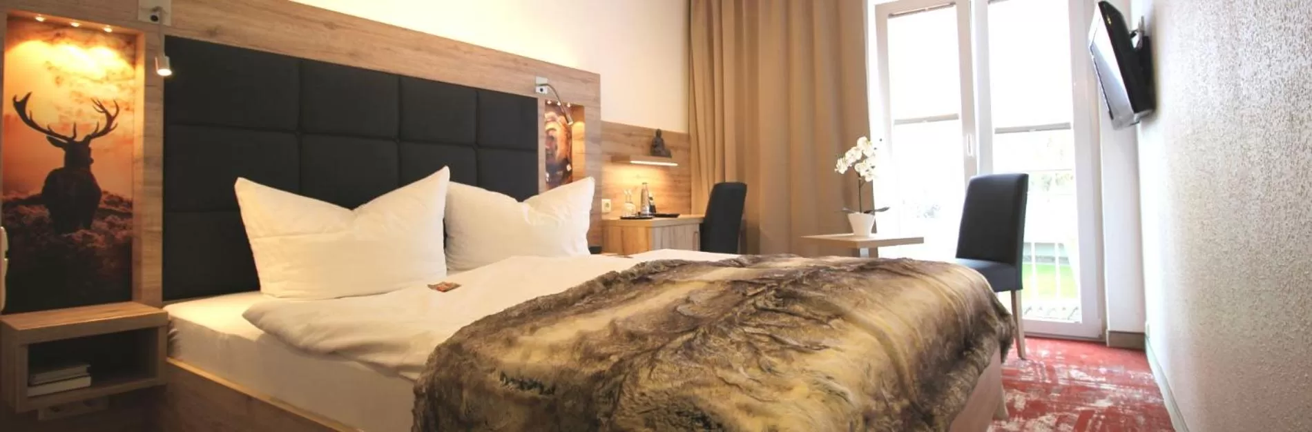 Bed in Wellness & Ayurveda Hotel Am Eichenberg