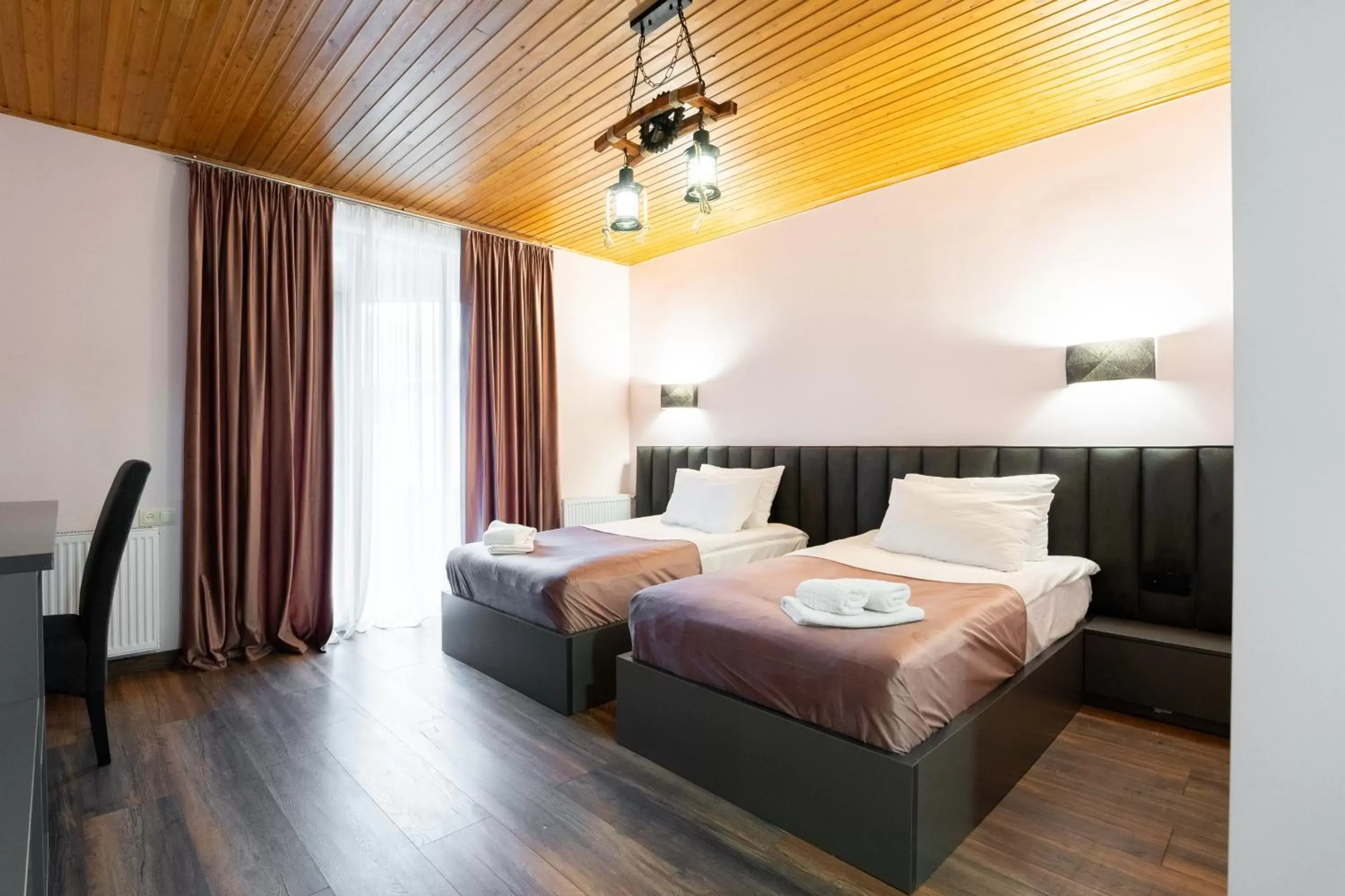 Deluxe Twin Room in Hotel Mansarda Mestia Deluxe Twin Room in Hotel Mansarda Mestia