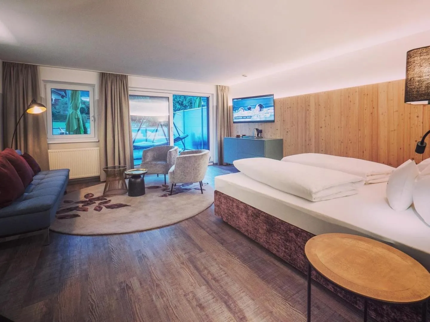 View (from property/room), Bed in Hotel Malerhaus