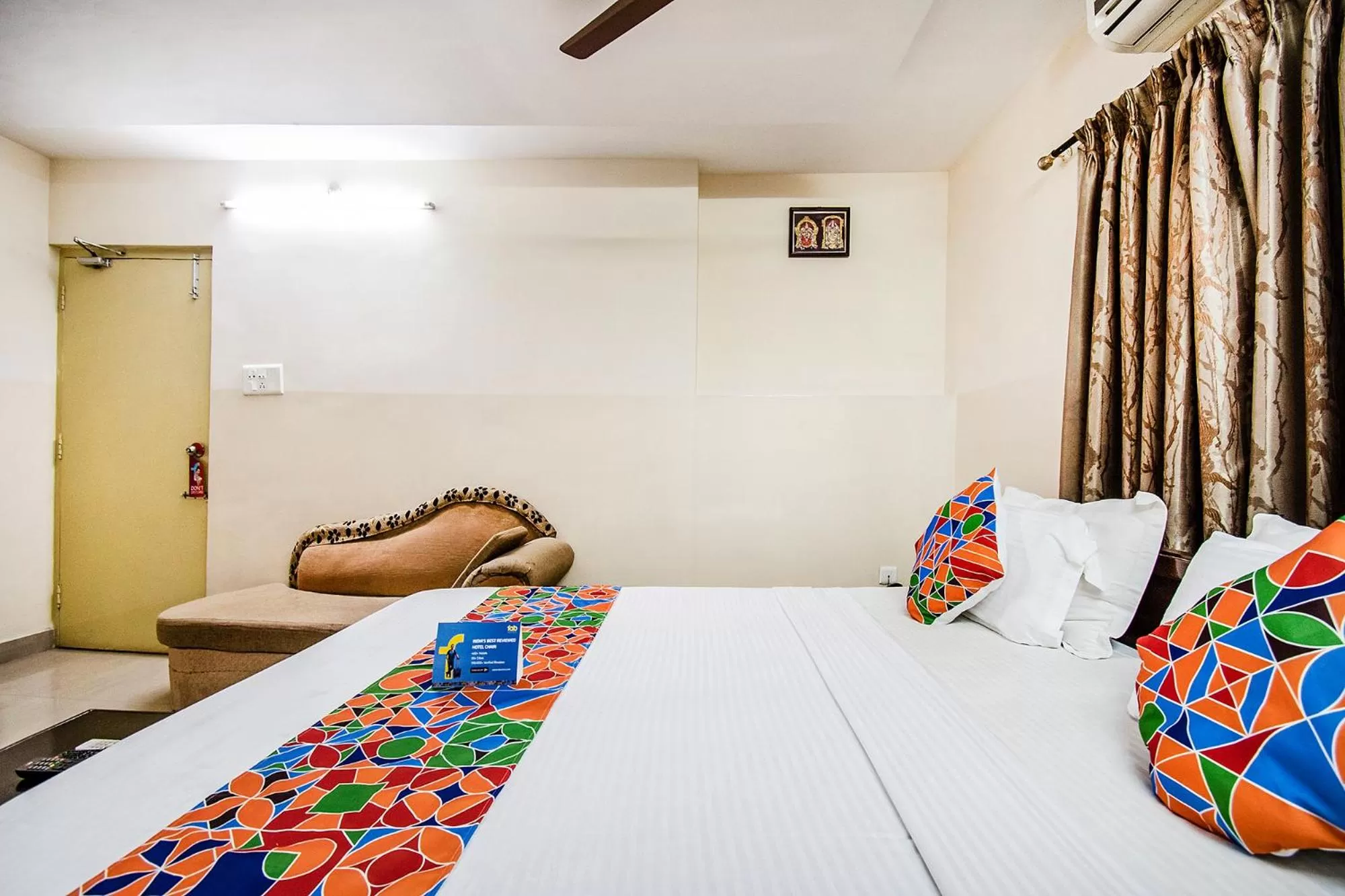 Bedroom, Bed in FabHotel Aditya Yatri Nivas