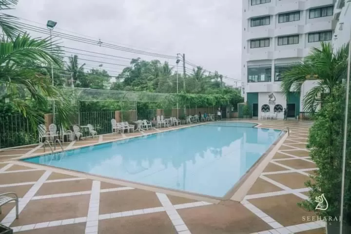 Swimming pool in Seeharaj Hotel