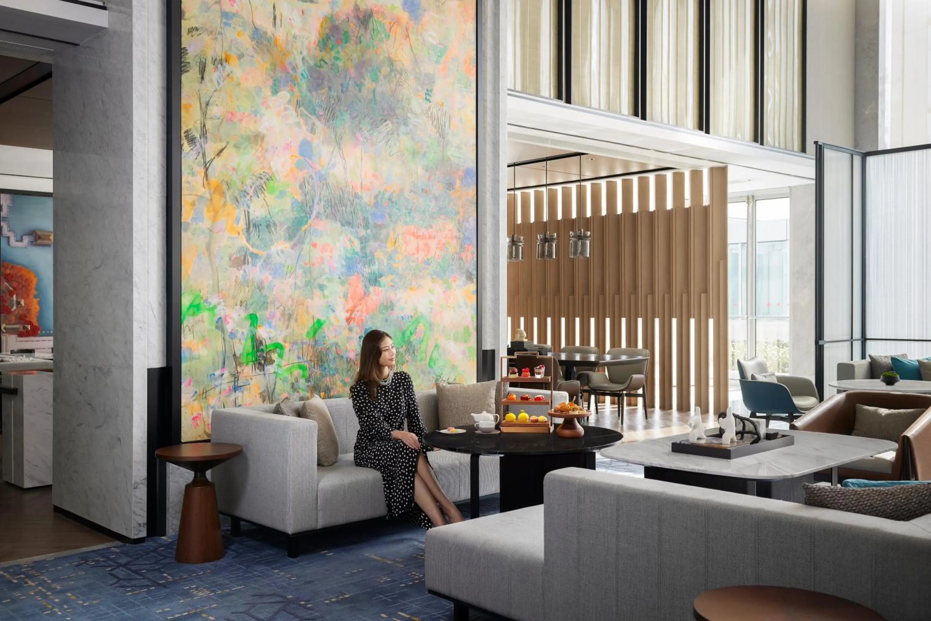 Lobby or reception in Changzhou Marriott Hotel Jintan