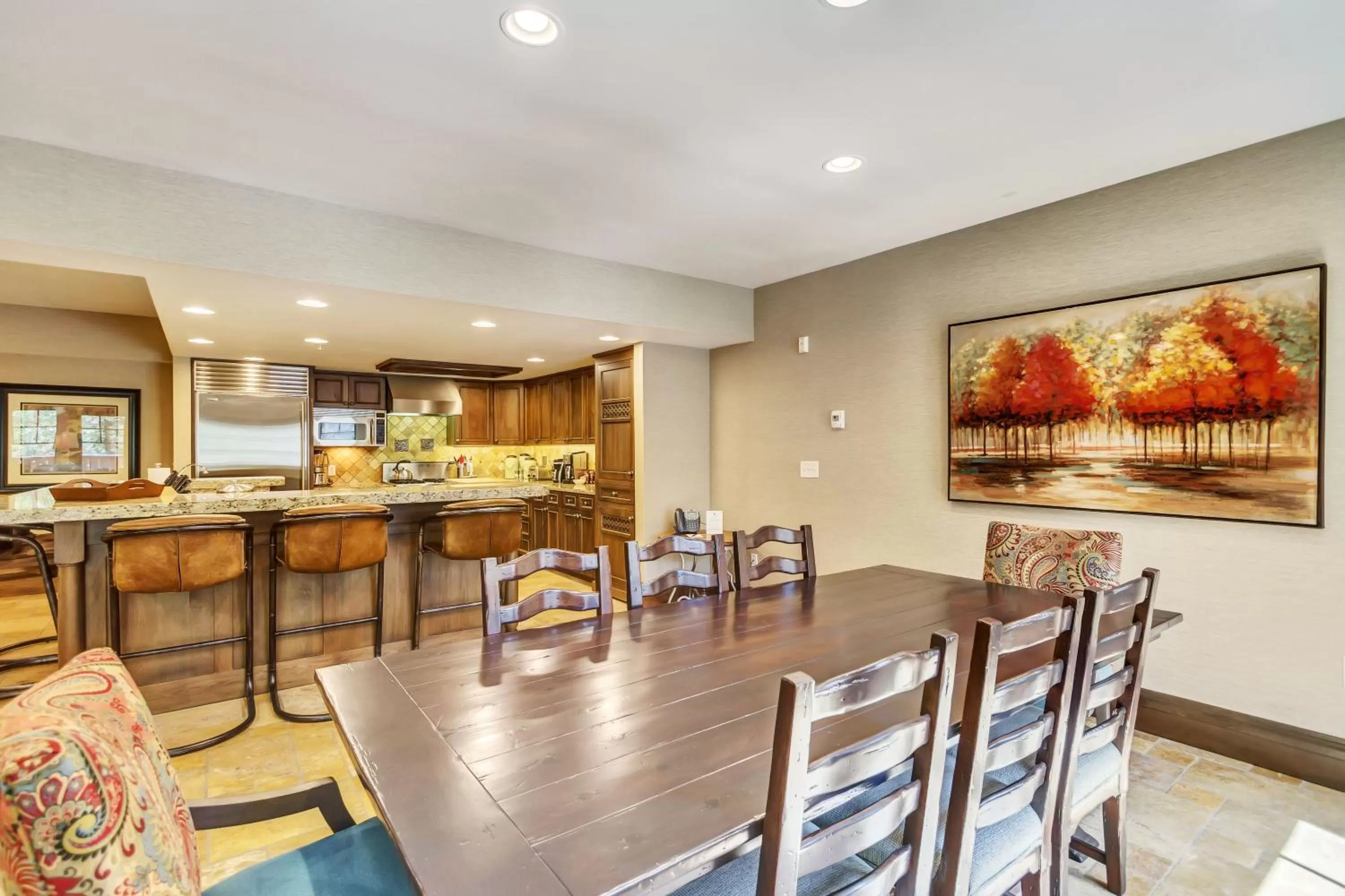 Living room in The Chateaux Deer Valley