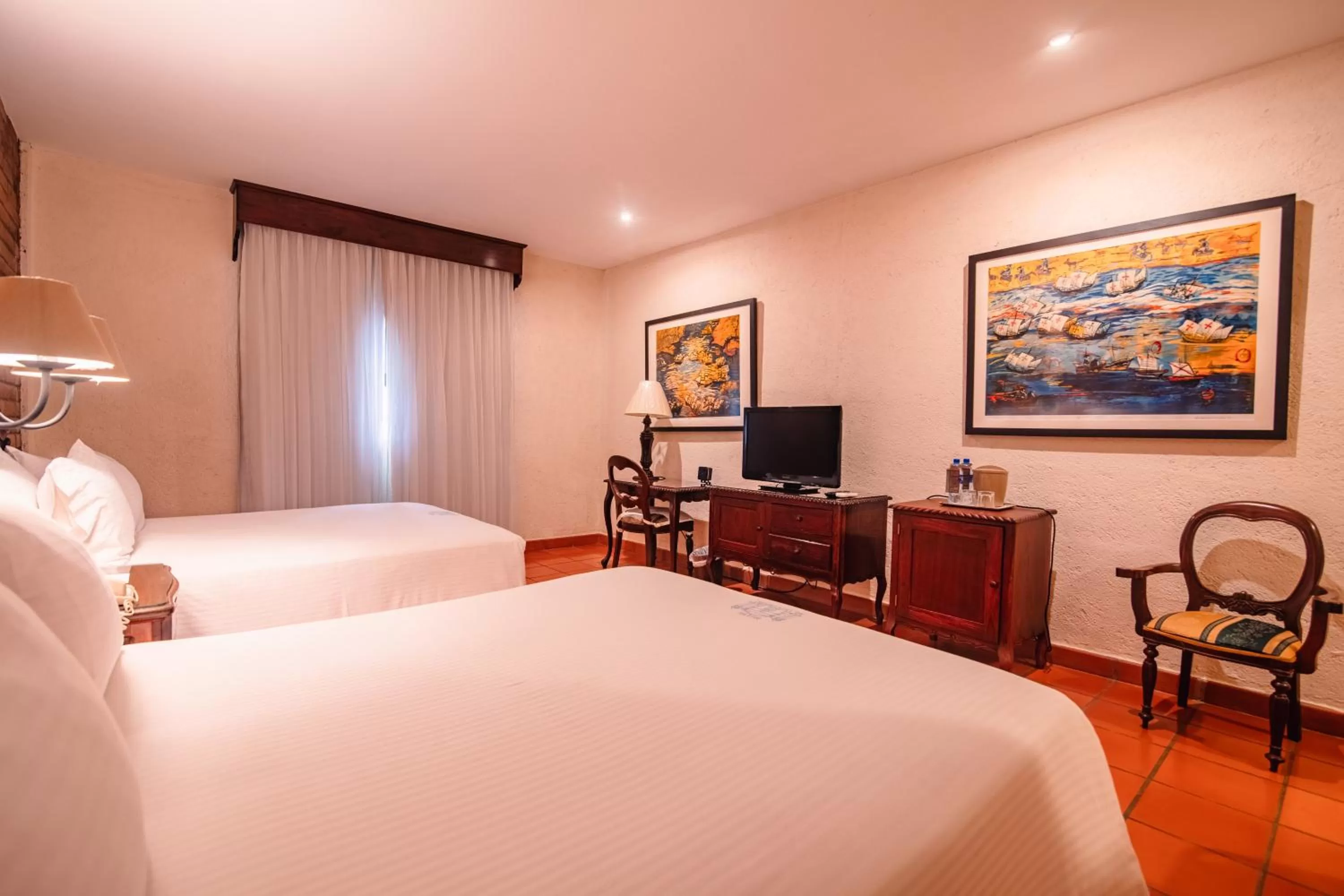 Bed in Hotel El Convento Leon Nicaragua