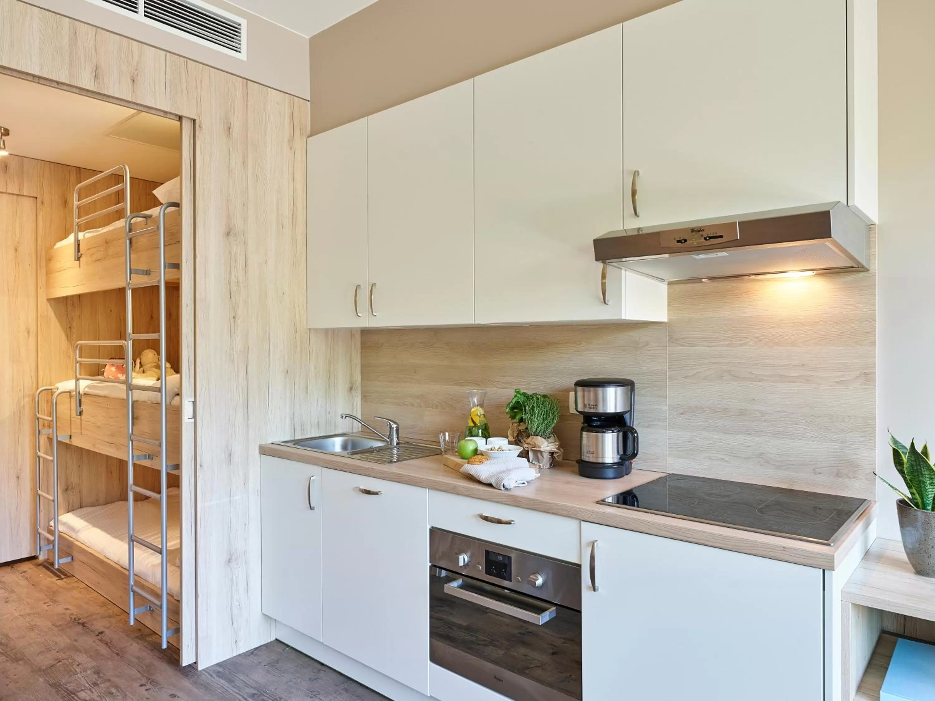 Kitchen or kitchenette in Holiday Suites Westende - Middelkerke