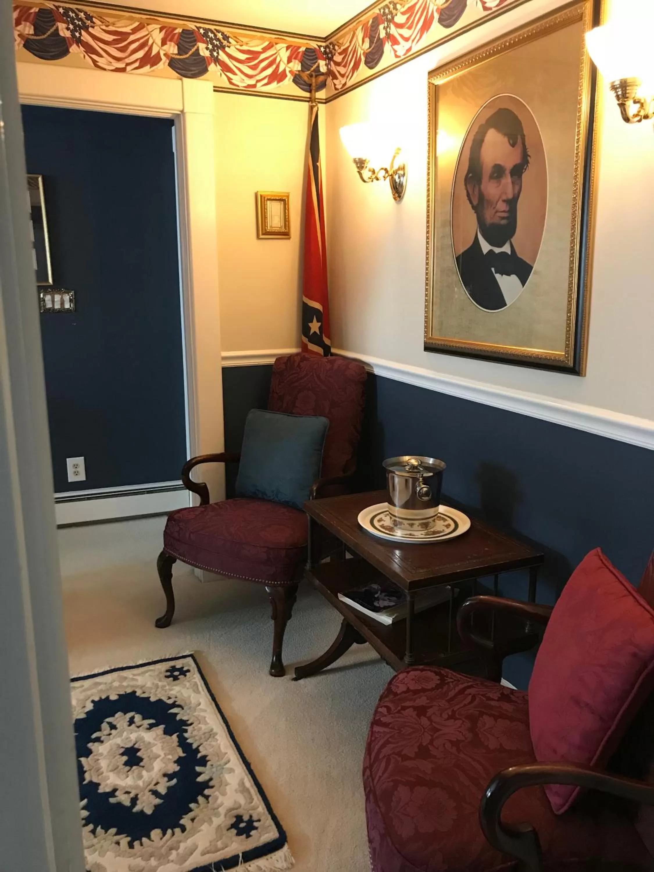 Seating area in A Williamsburg White House Inn