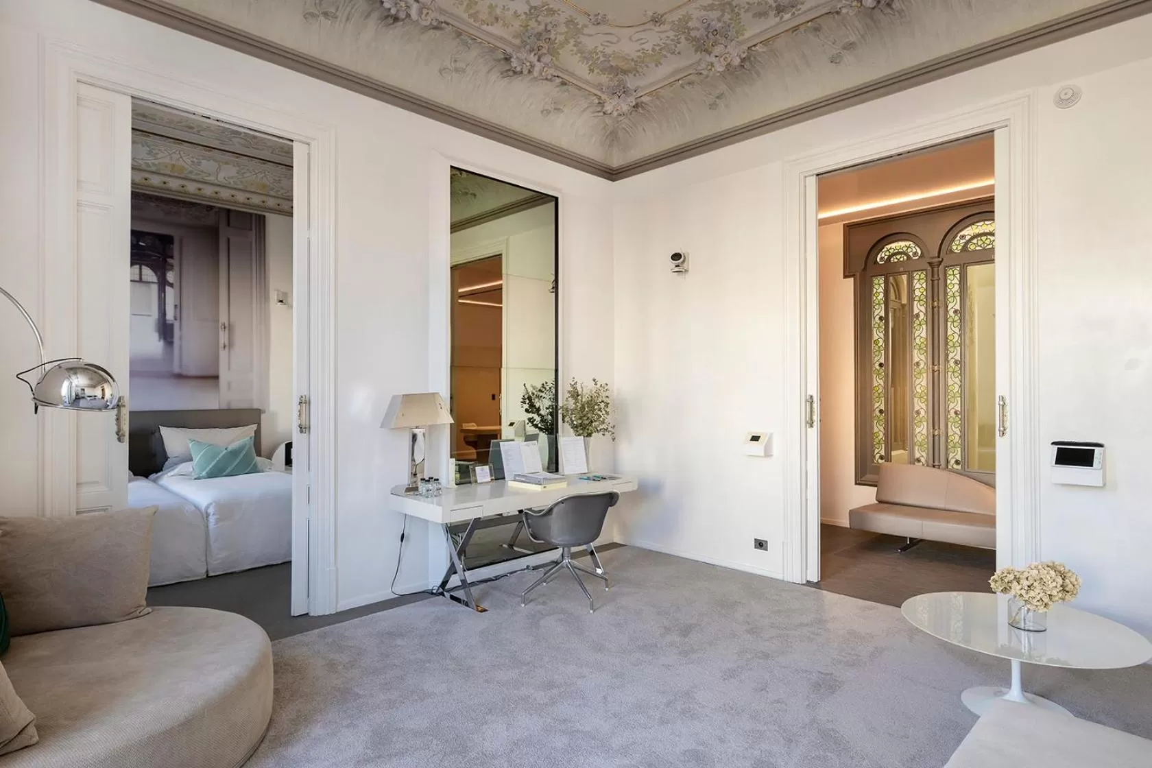 Bed in El Palauet Modernist Suites Barcelona