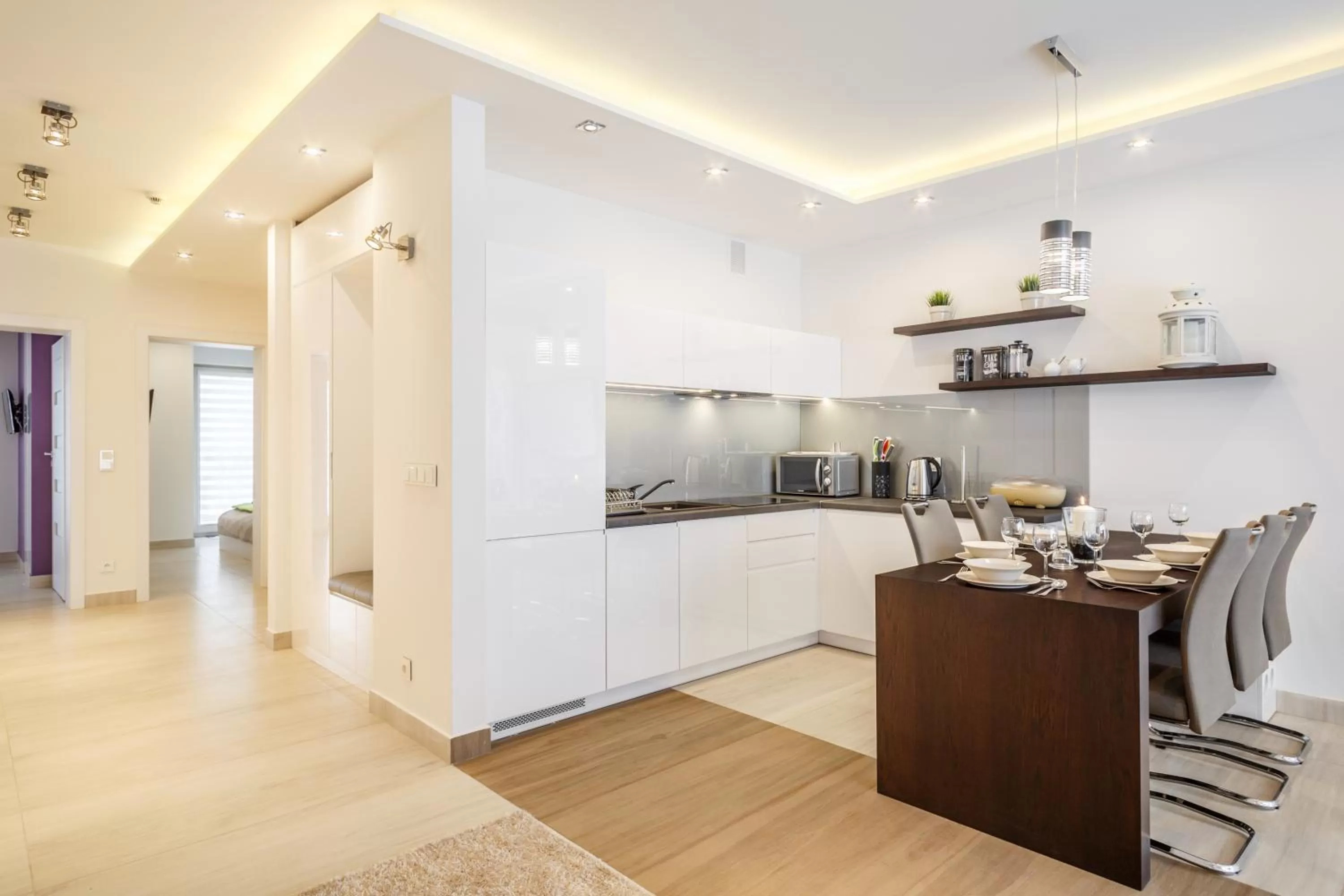 Dining area, Kitchen/Kitchenette in TatryTop Stara Polana Spa