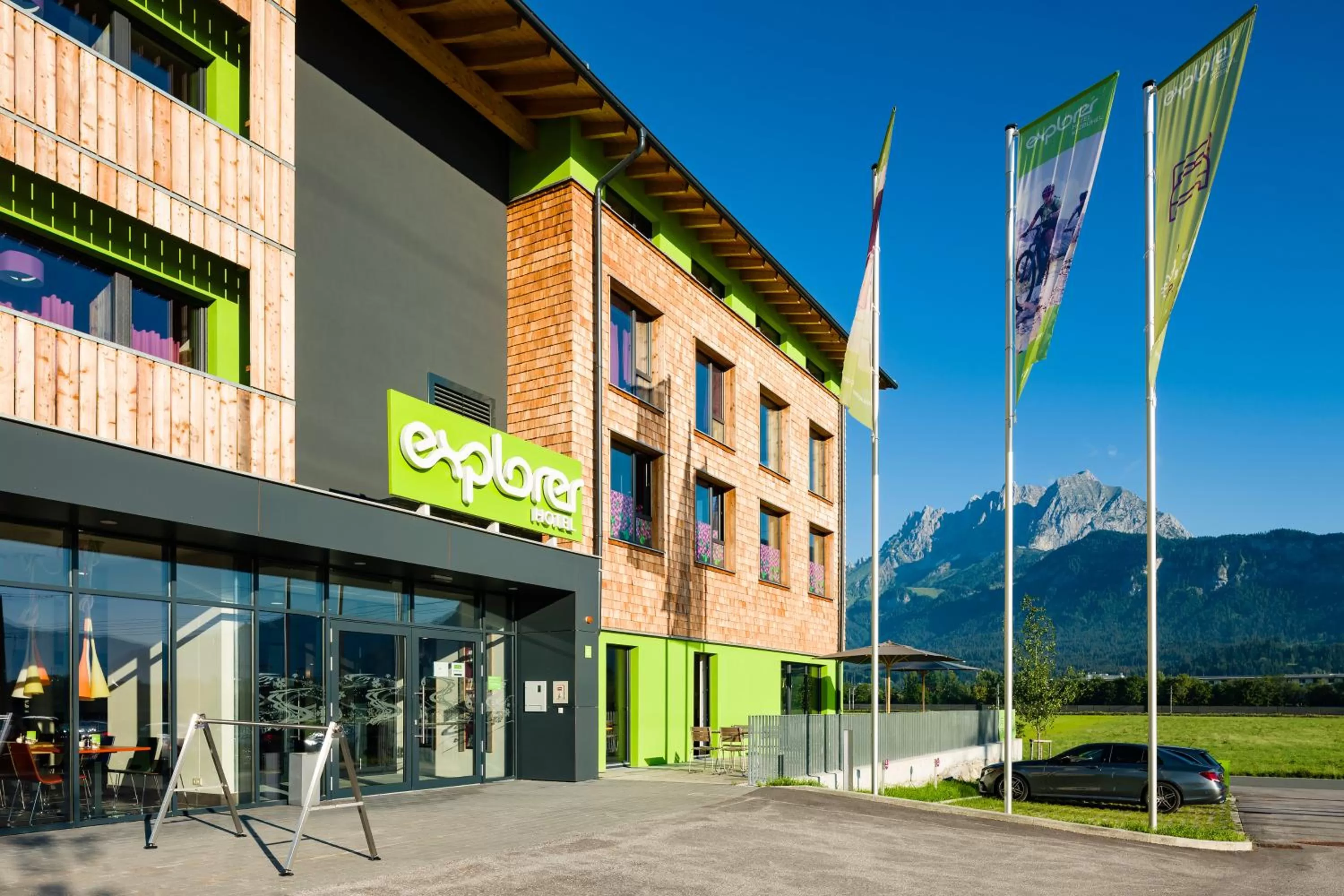 Facade/entrance in Explorer Hotel Kitzbühel