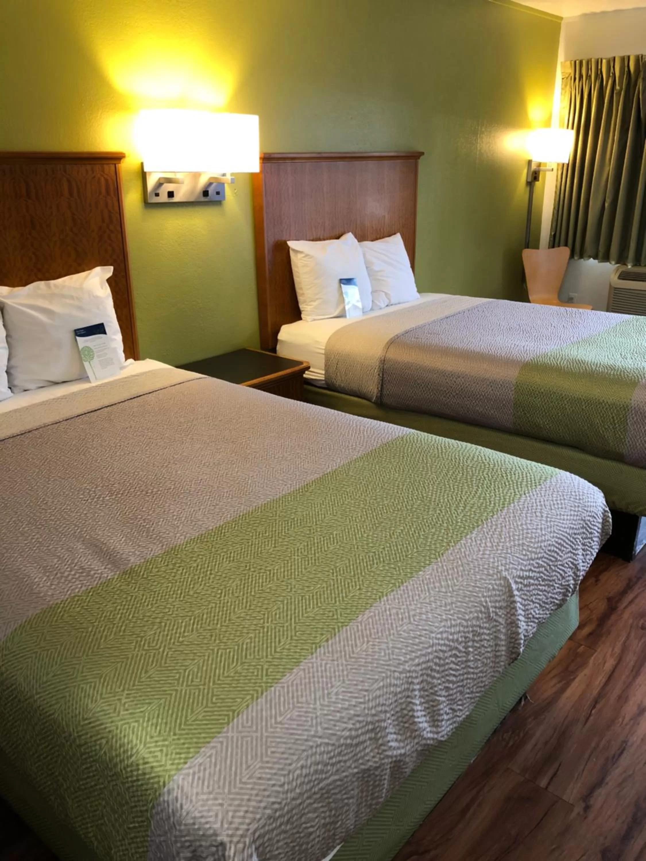 Bed in Motel 6-Parkersburg, WV