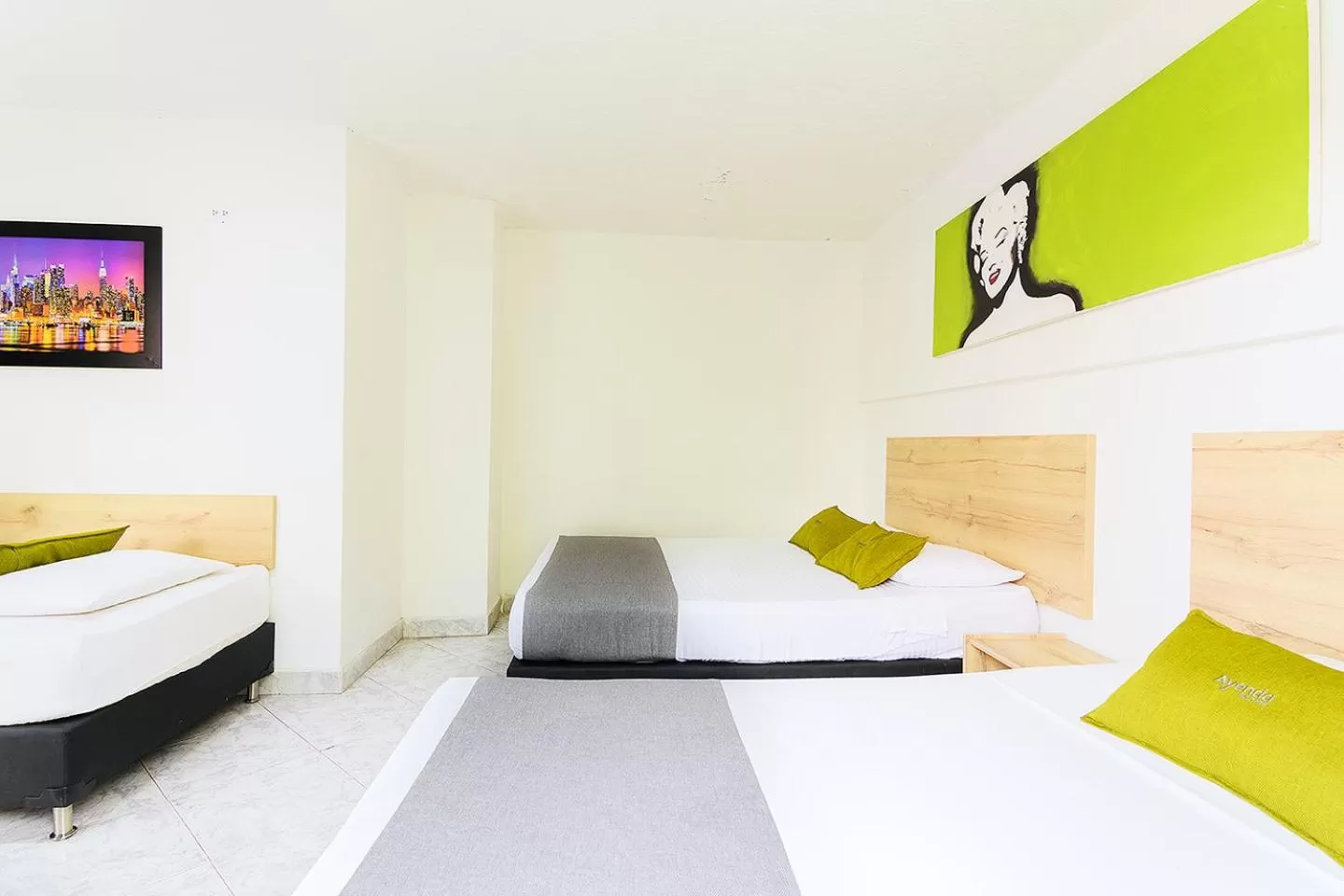 Bed in Hotel Balcones del Estadio