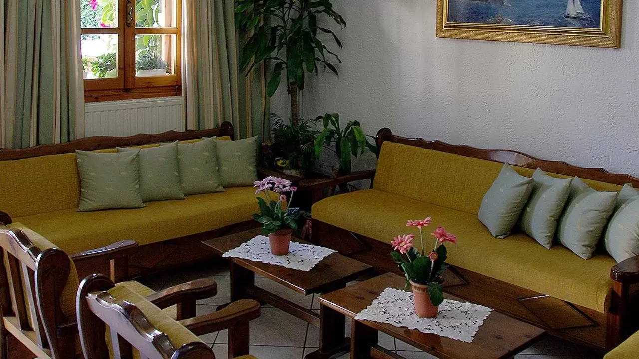 Seating area in Effie Hotel