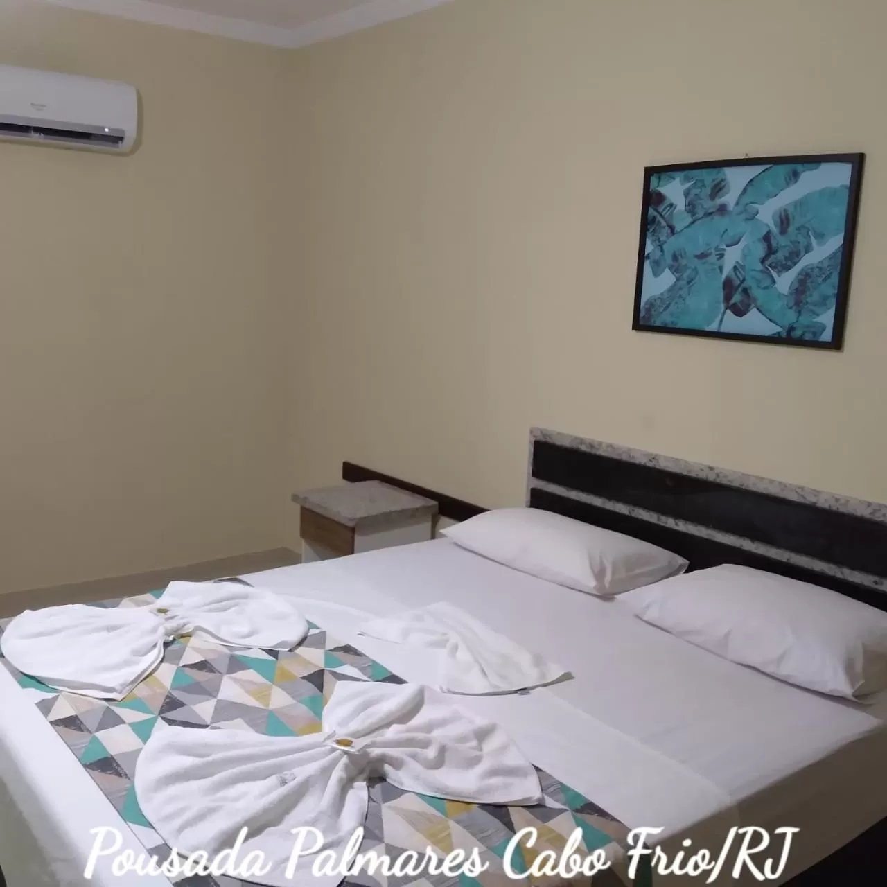 Bed in Pousada Palmares