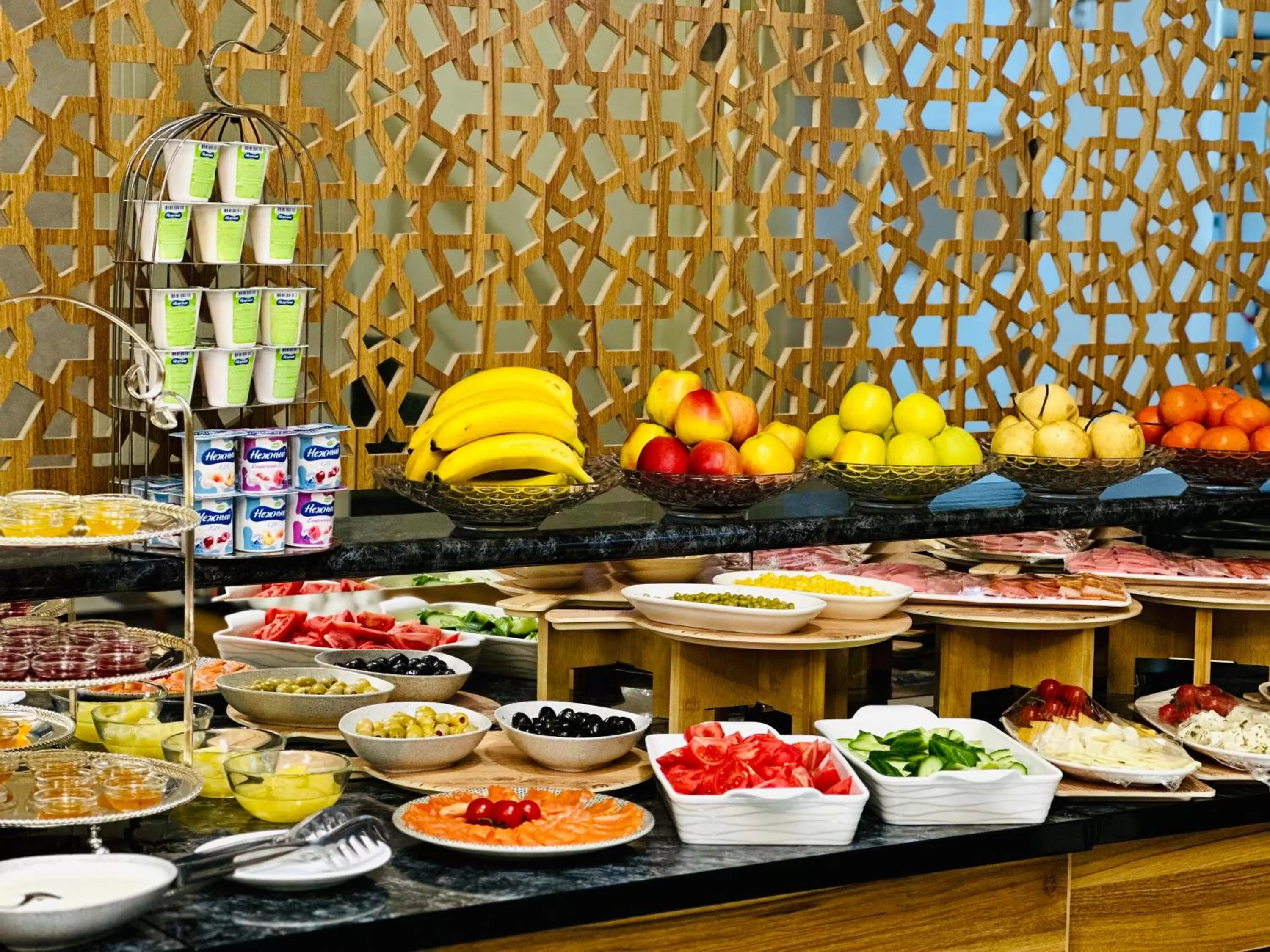 Breakfast in Garnet Hotel Tashkent