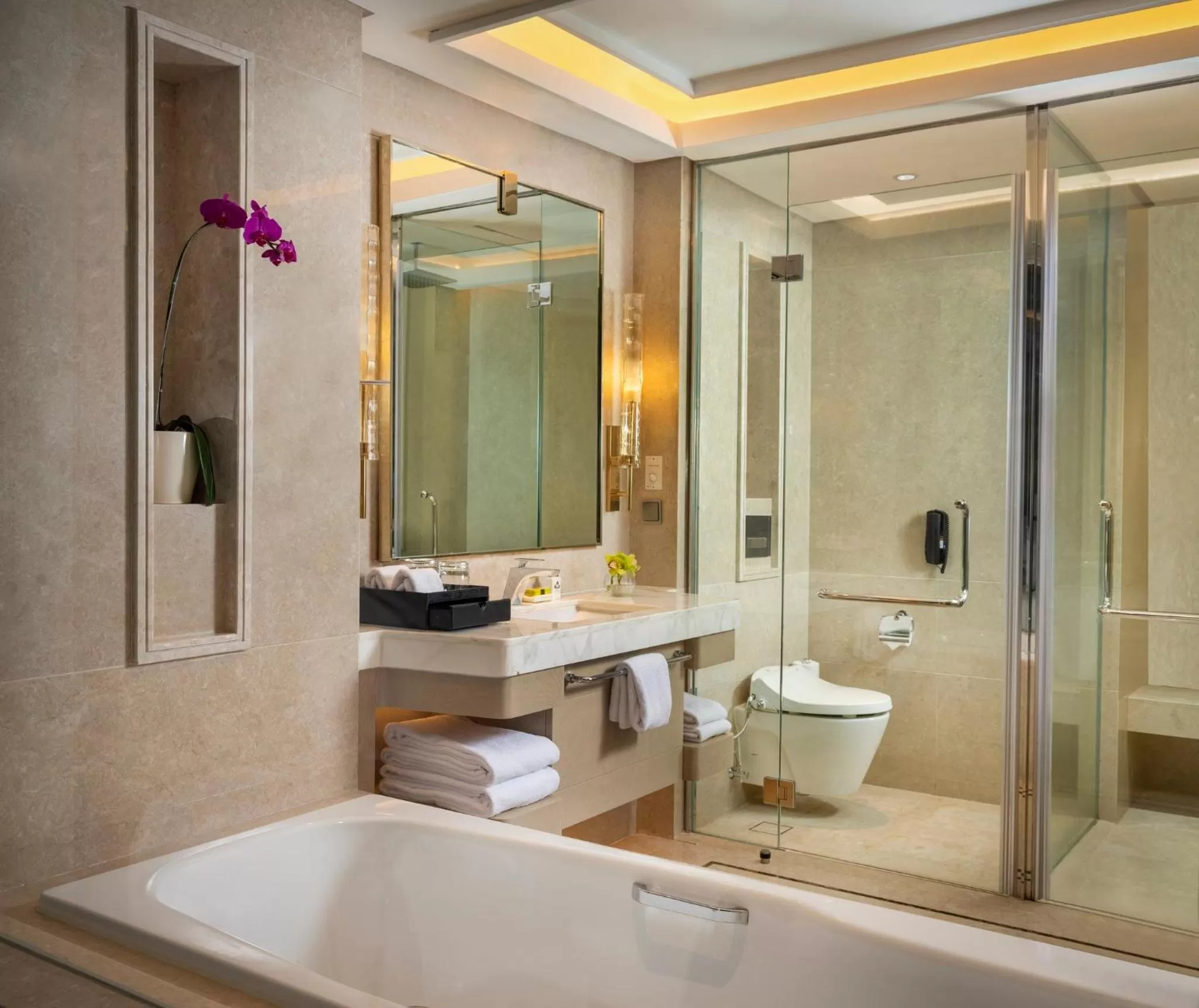 Bathroom in InterContinental Hotels Jakarta Pondok Indah by IHG
