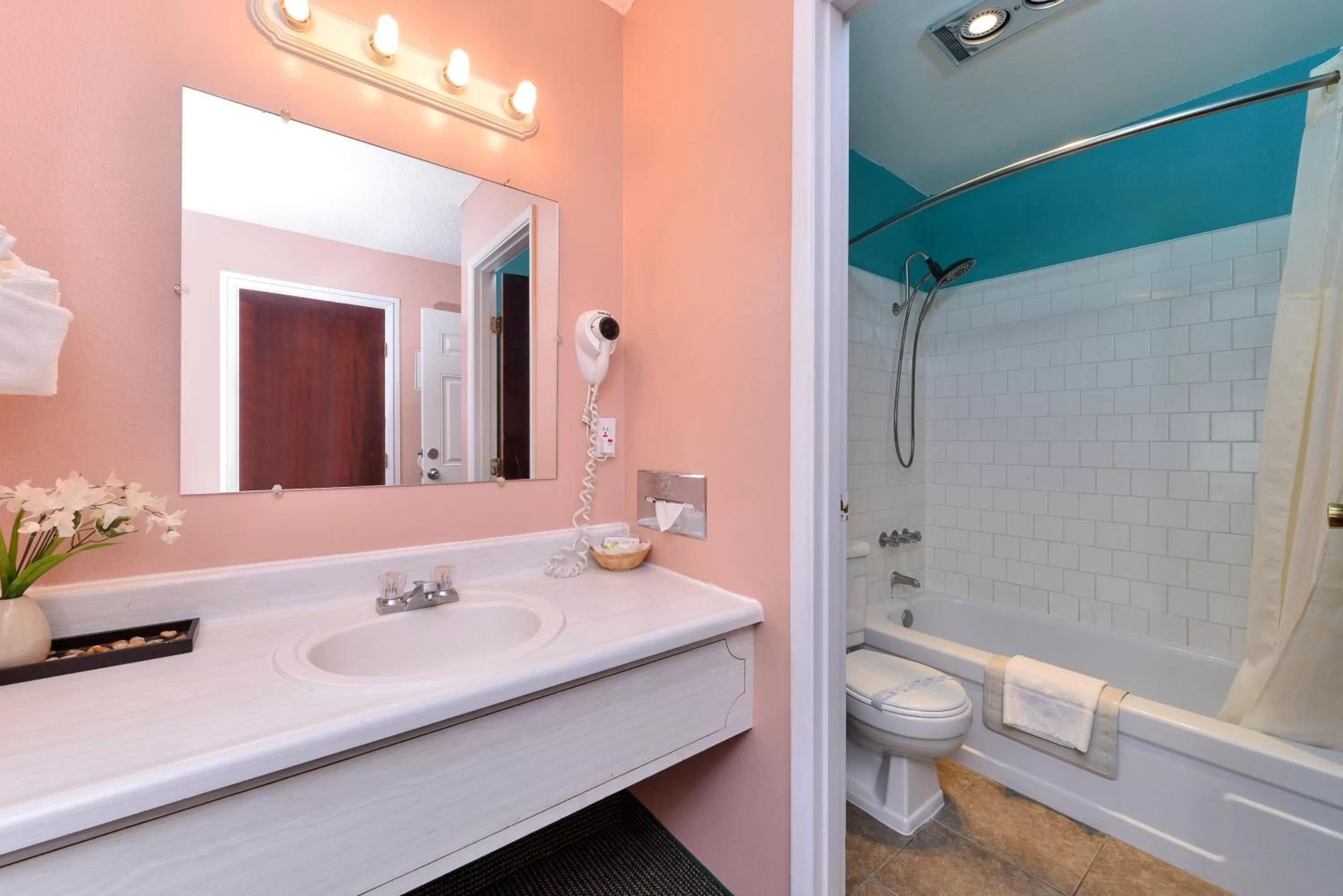Bathroom in The Maverick Motel, Main Street USA Collection by PNW Hospitality