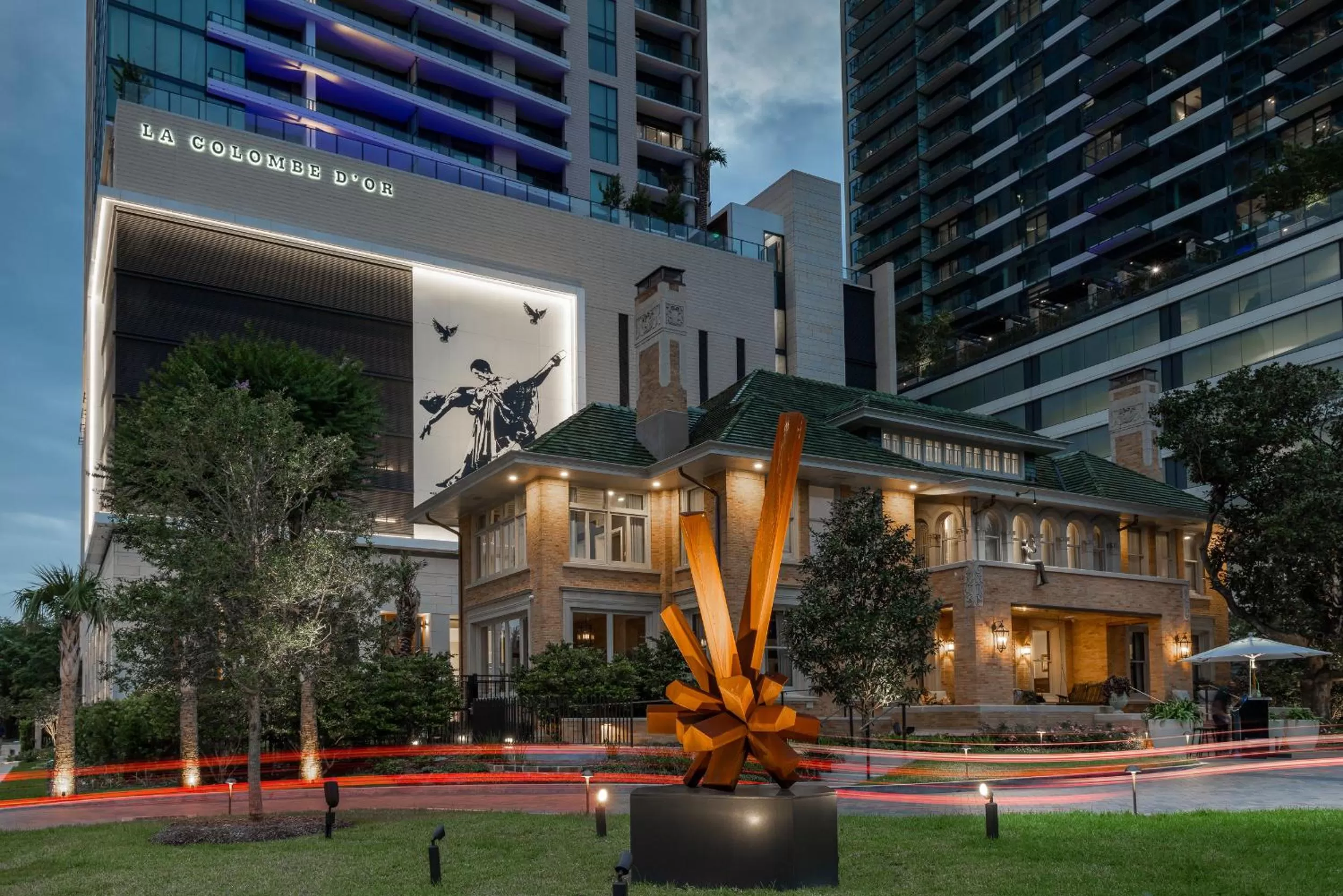 Property building in La Colombe d'Or Hotel