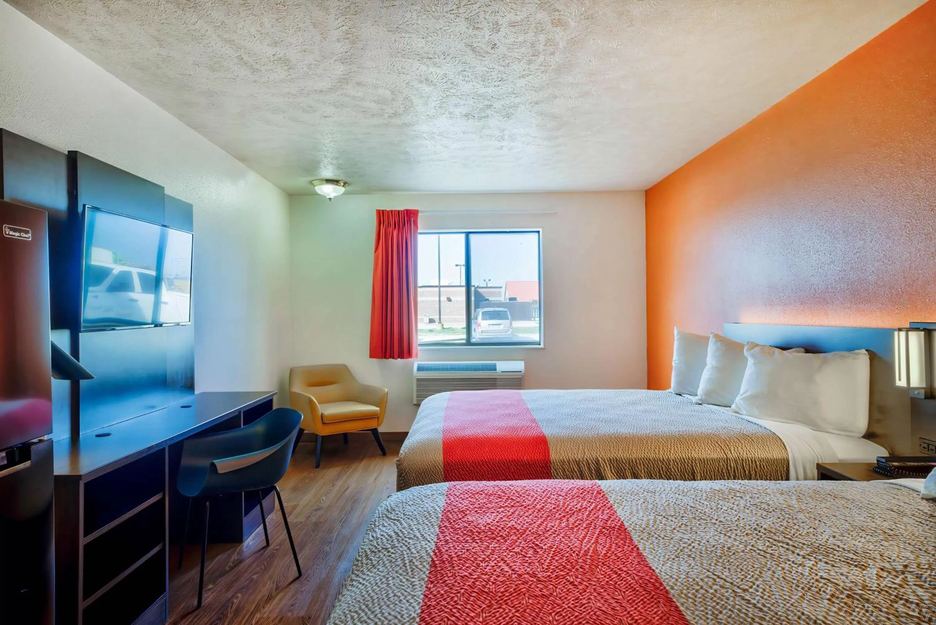 Bedroom, Bed in Motel 6-Percival, IA