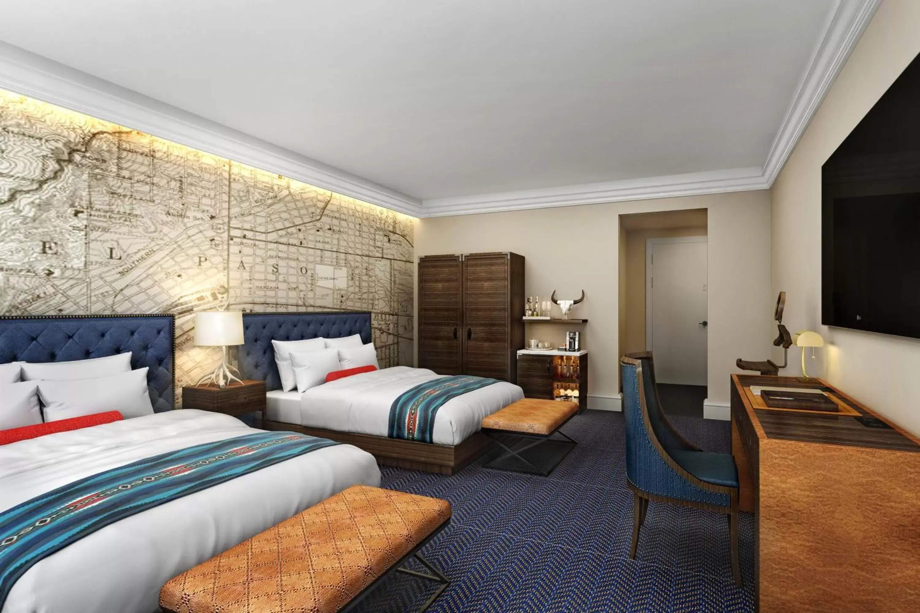 Large Deluxe Room with Two Queen Beds in Hotel Paso Del Norte, Autograph Collection Large Deluxe Room with Two Queen Beds in Hotel Paso Del Norte, Autograph Collection