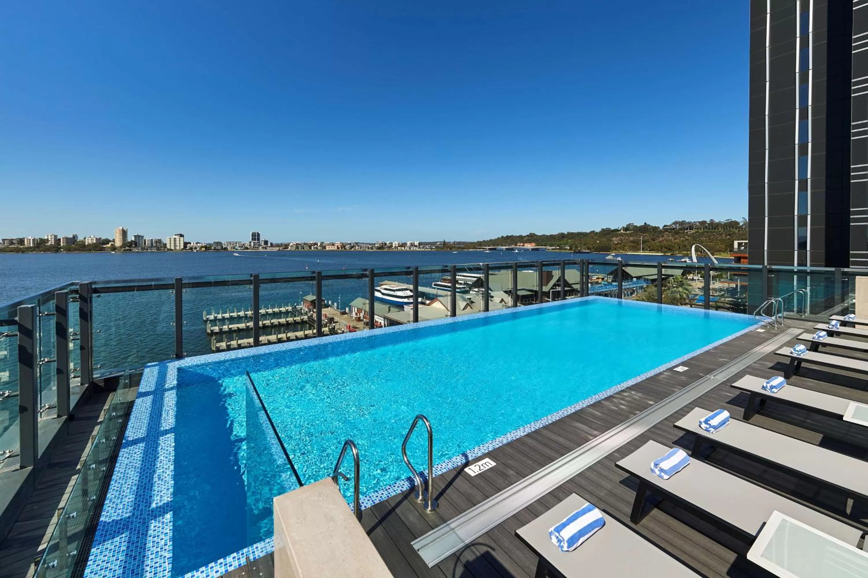 Pool view in Doubletree By Hilton Perth Waterfront