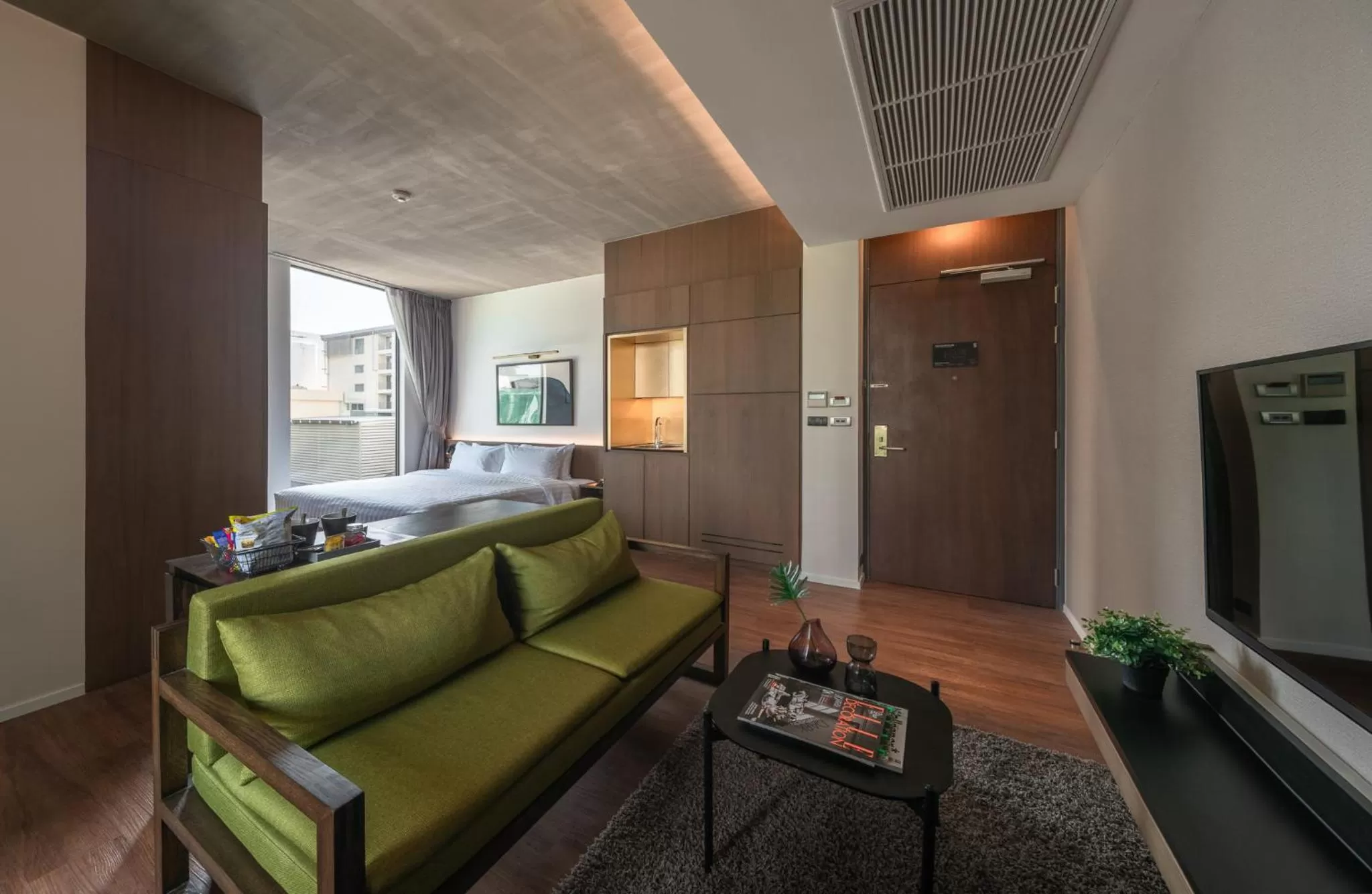 Living room in T2 Residence Sathorn