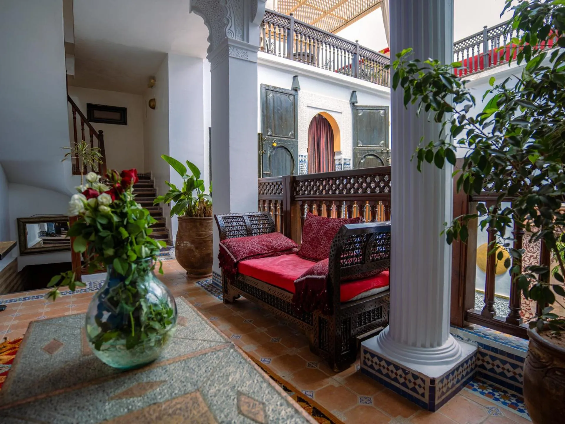 Seating area, Bed in Riad 58 Blu