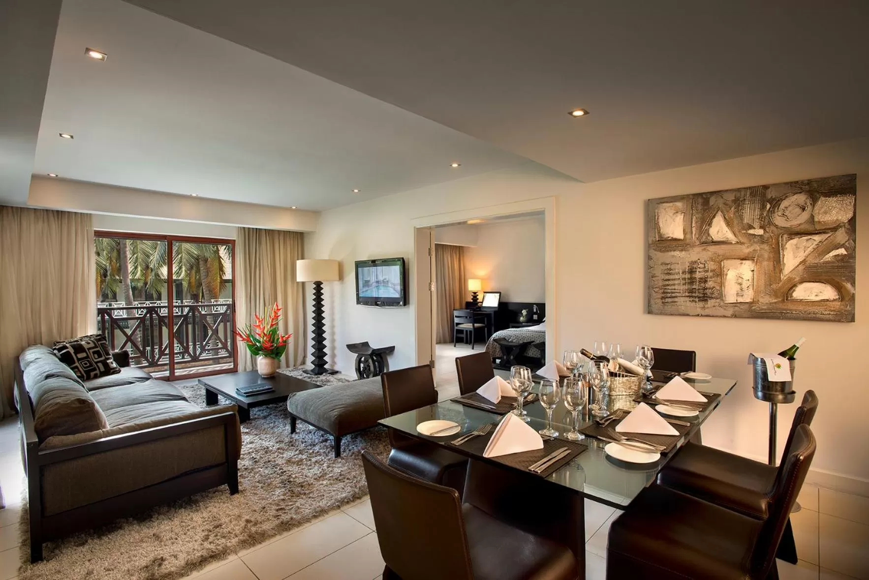 Bed in Labadi Beach Hotel