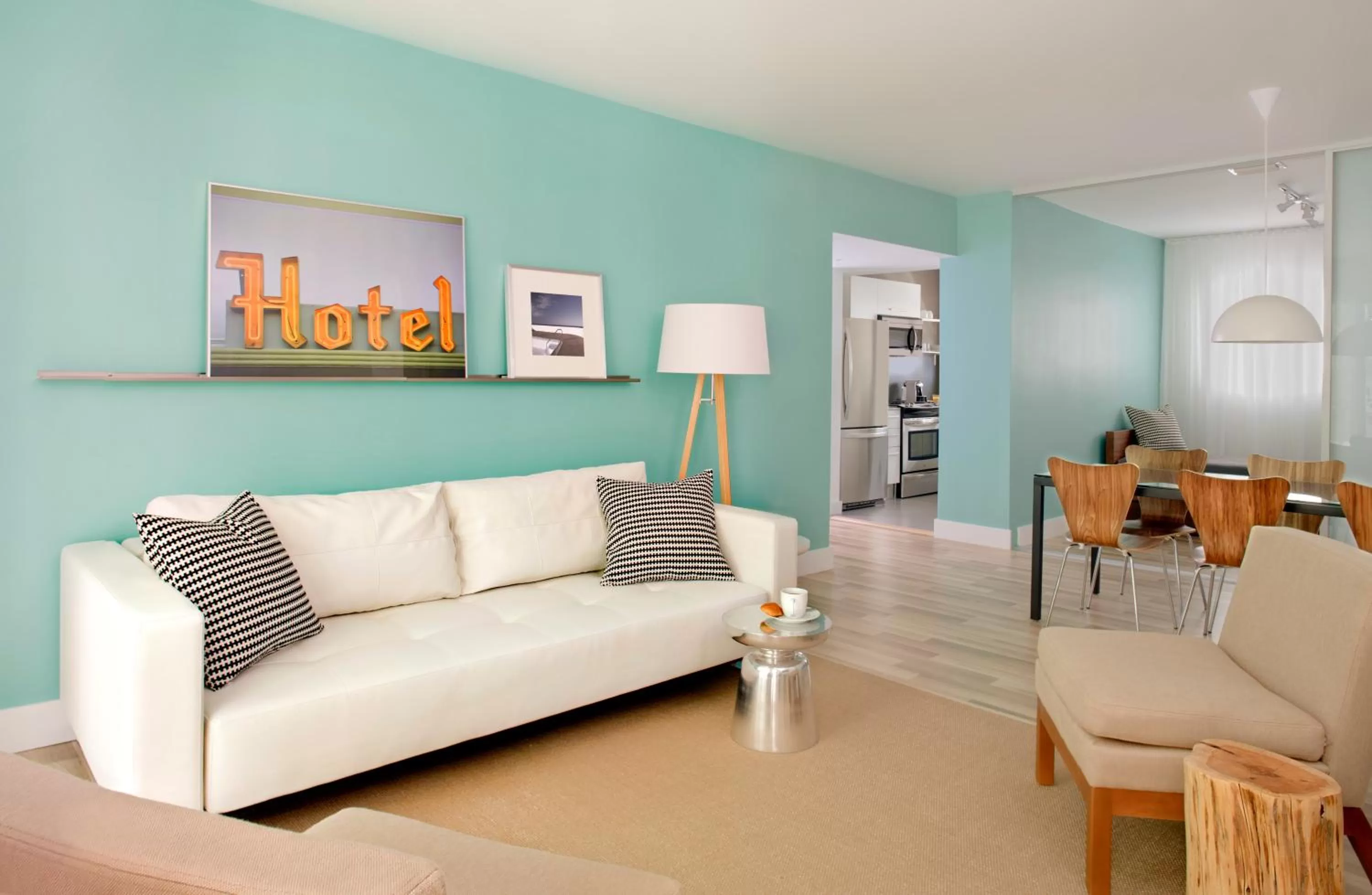 Living room in 1818 Meridian House Apartments and Suites by Eskape Collection