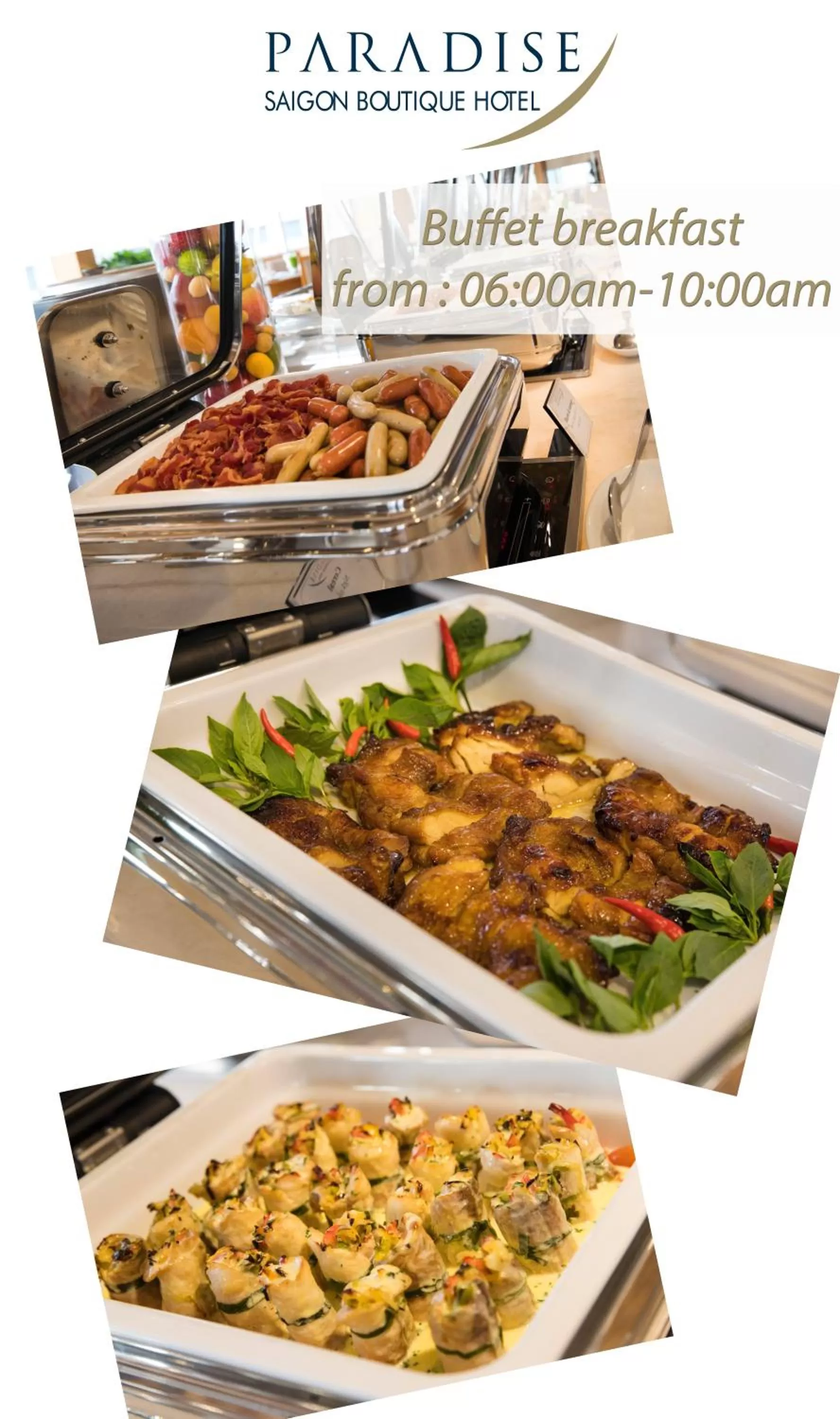 Food and drinks in Paradise Saigon Boutique Hotel & Spa