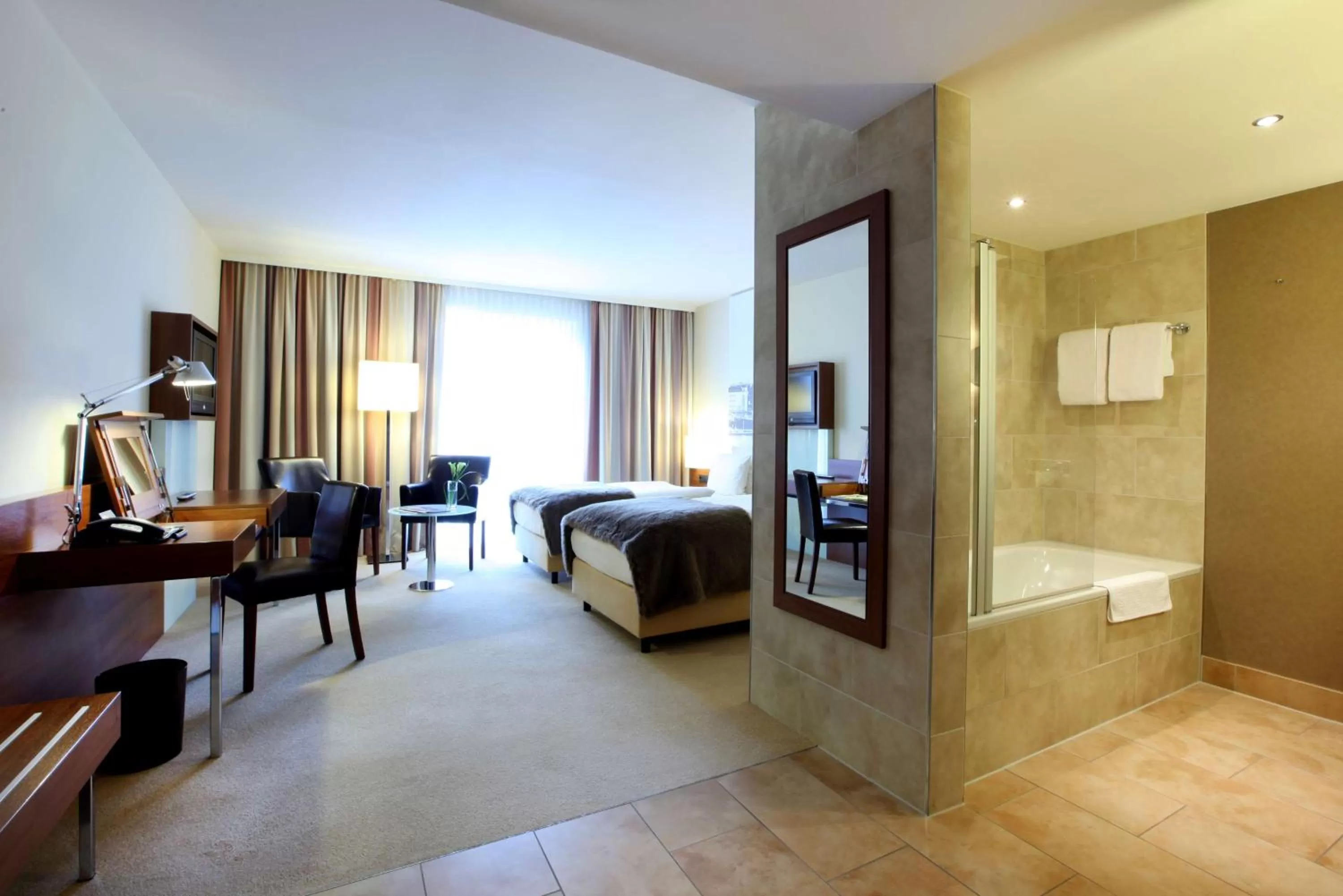 Bedroom, Bed in Lindner Hotel Hamburg am Michel, part of JdV by Hyatt