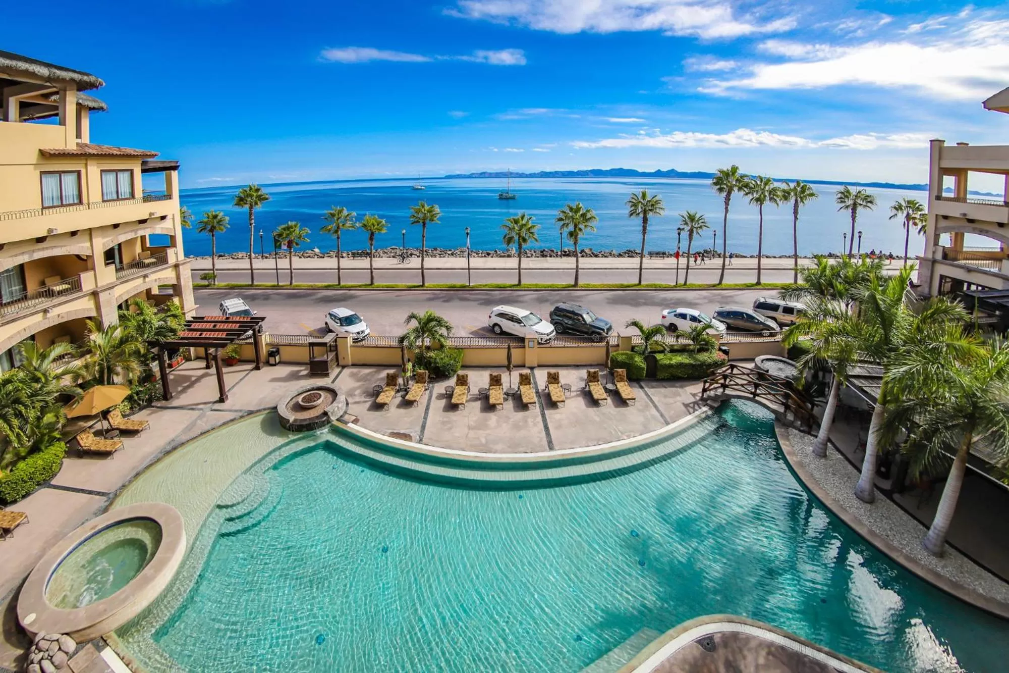 Pool view in La Mision Loreto