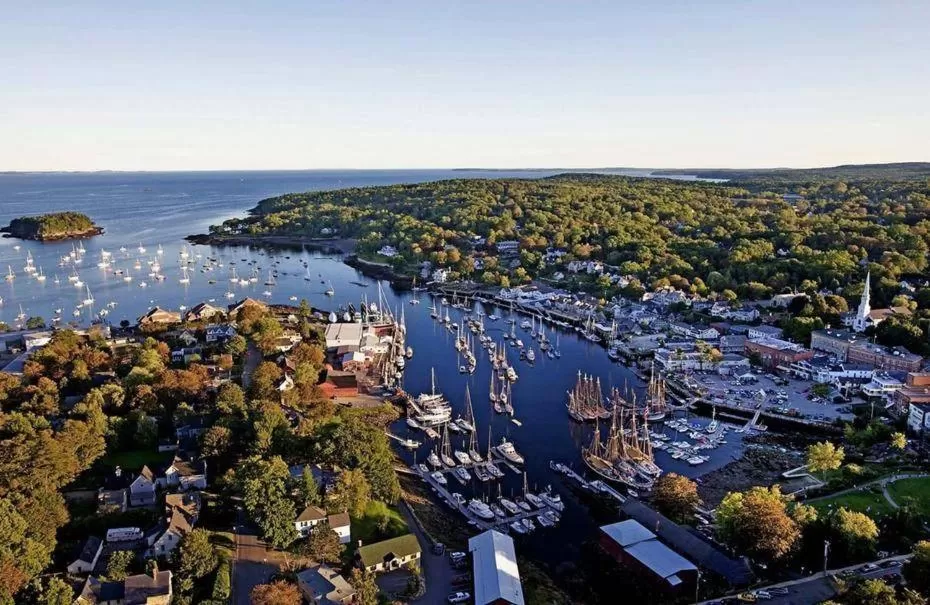 Bird's eye view in Camden Maine Stay Inn