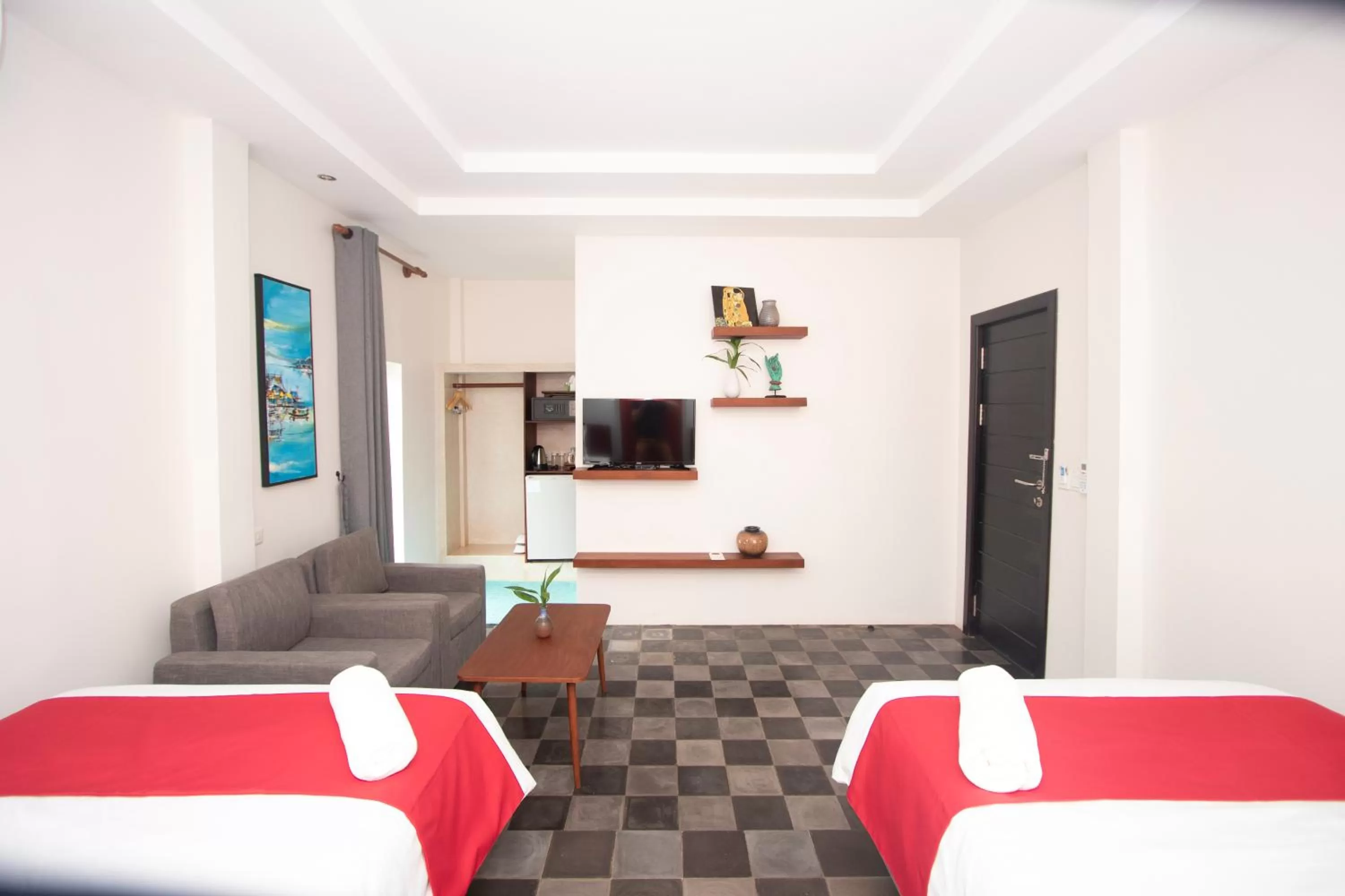 TV and multimedia, Bed in Baahu Villa