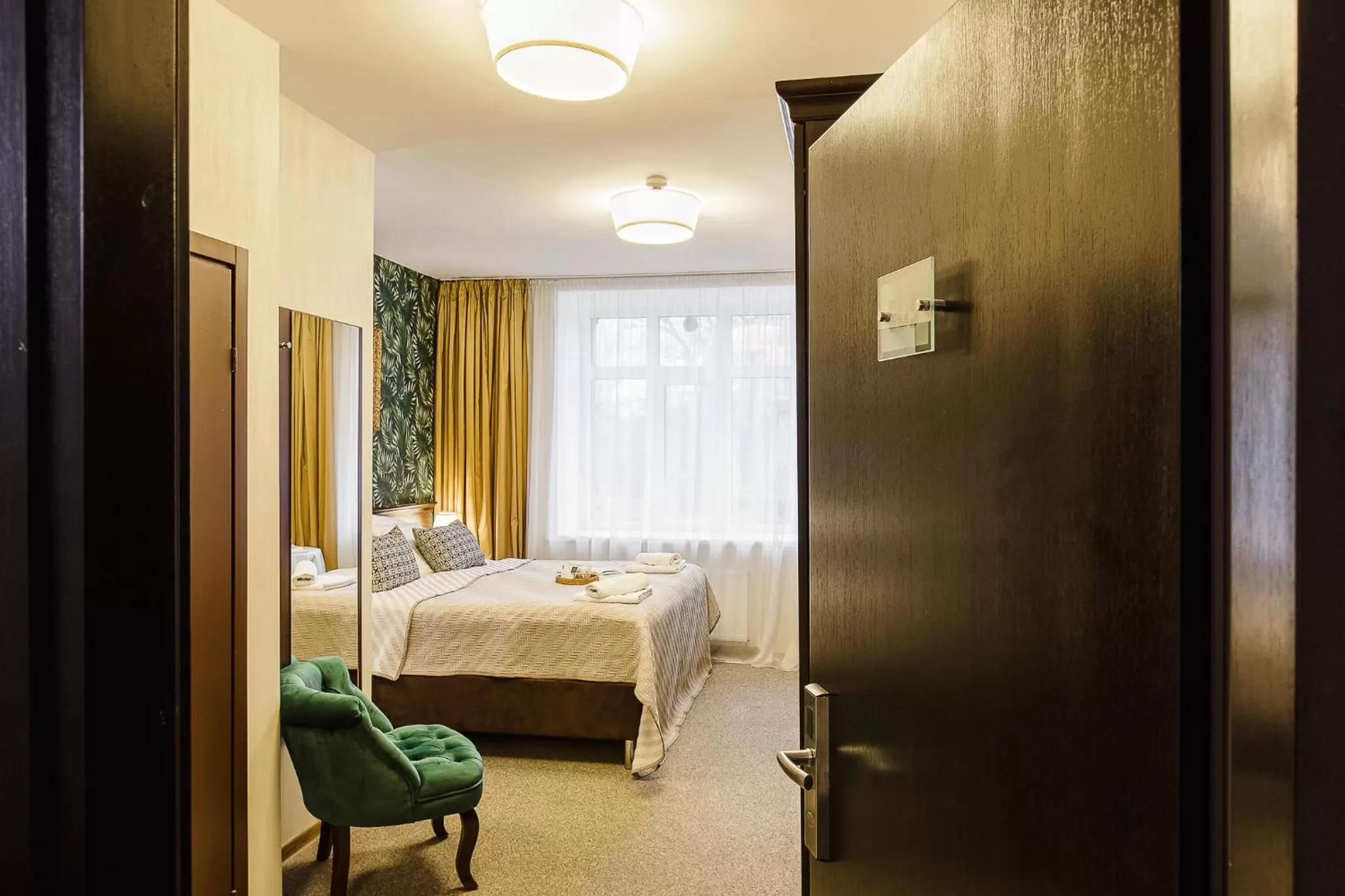 Bed in Old Town Hotel Bohema, Klaipėda