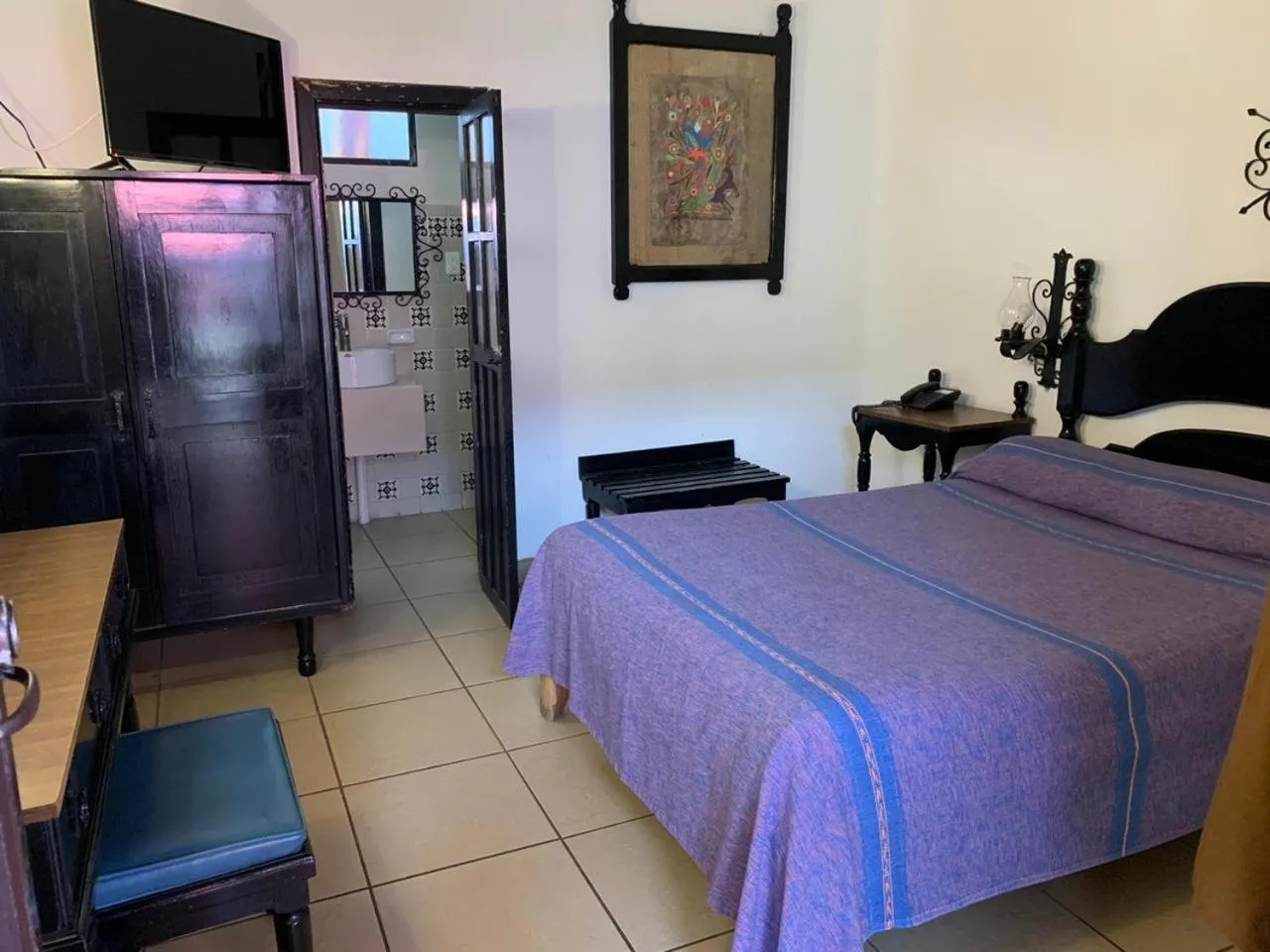 Bed in Hotel Villa de Flores