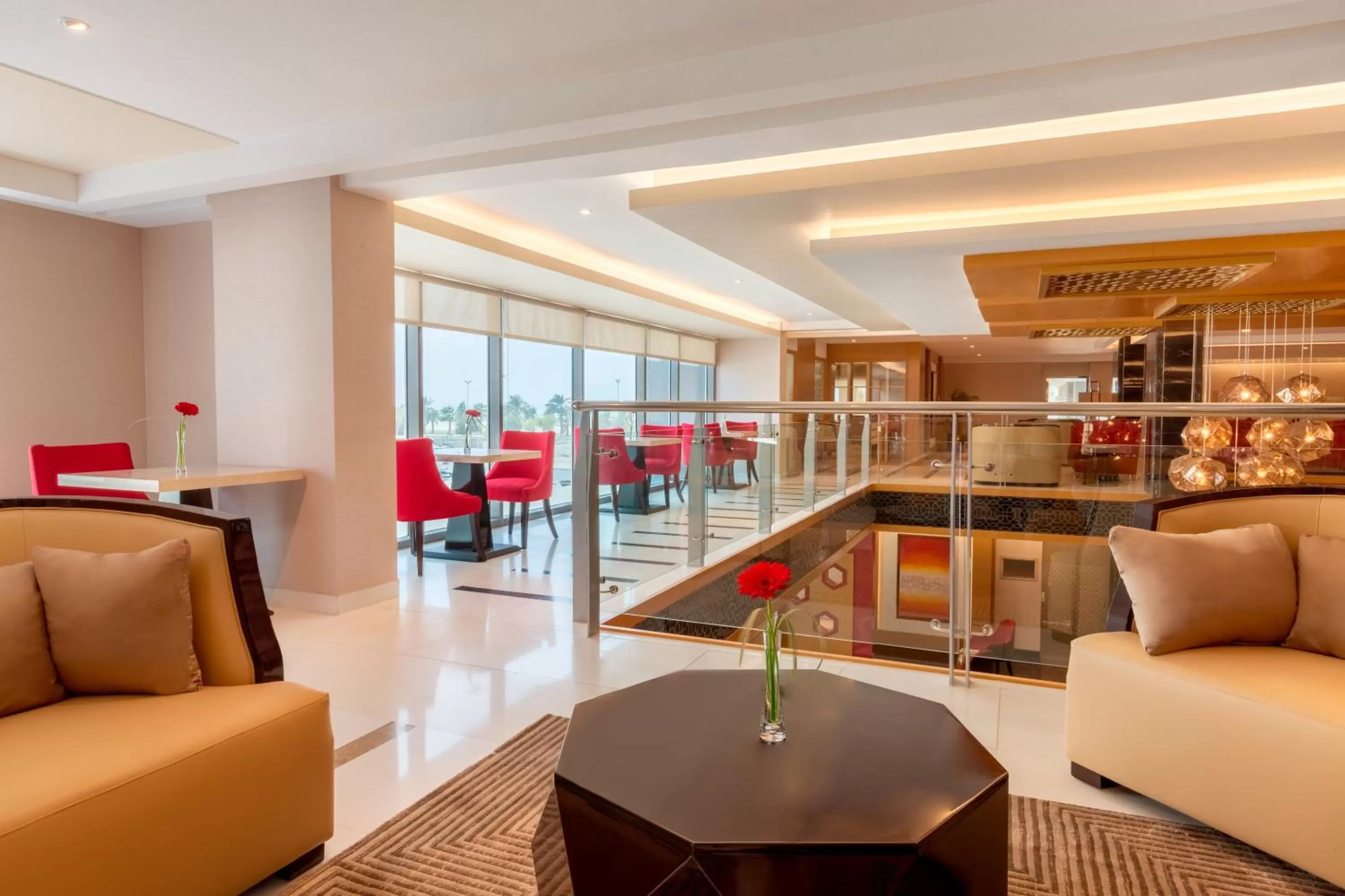 Seating area in Ramada Hotel and Suites Amwaj Islands