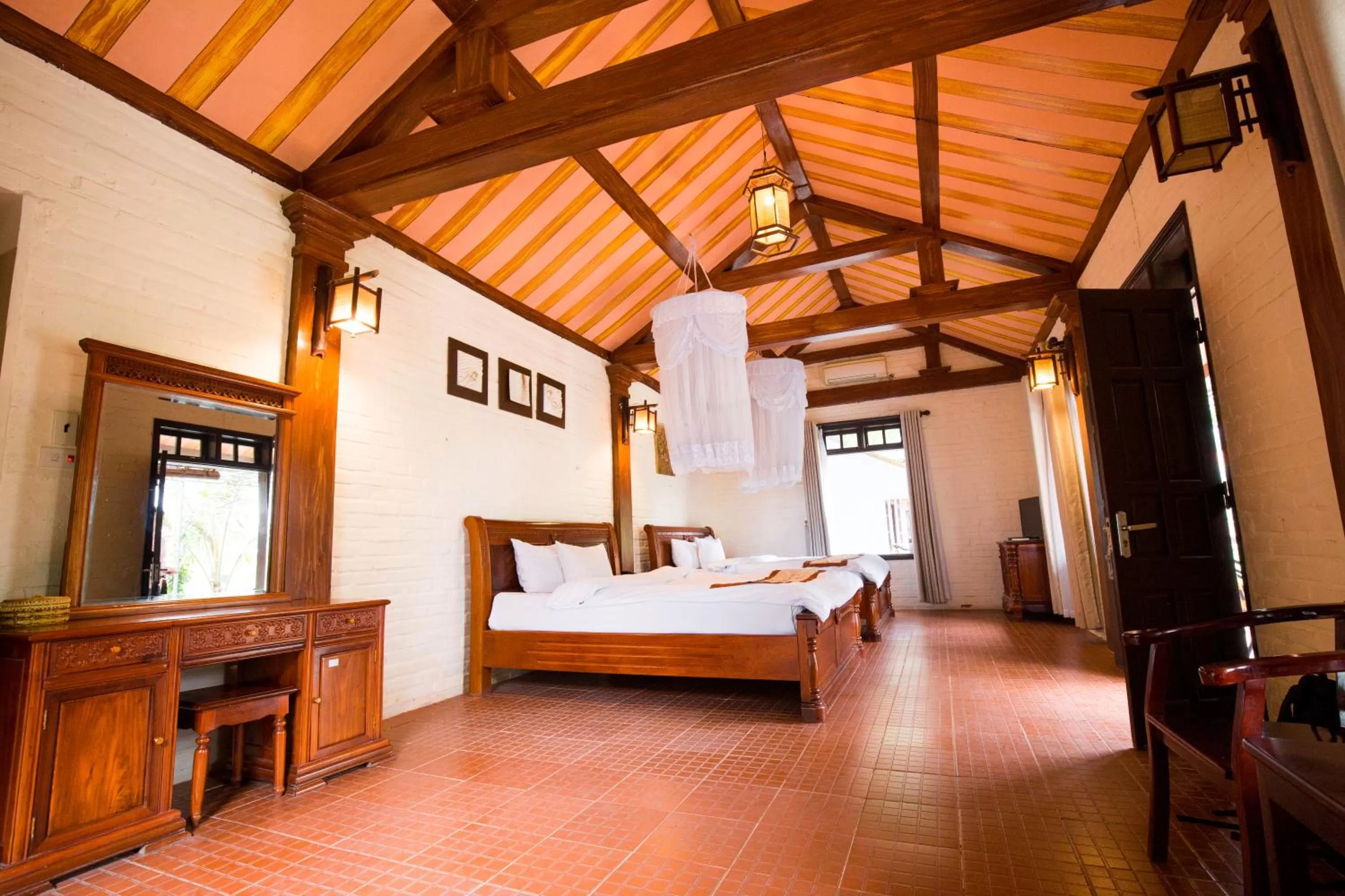 Bed in Mua Caves Ecolodge (Hang Mua)